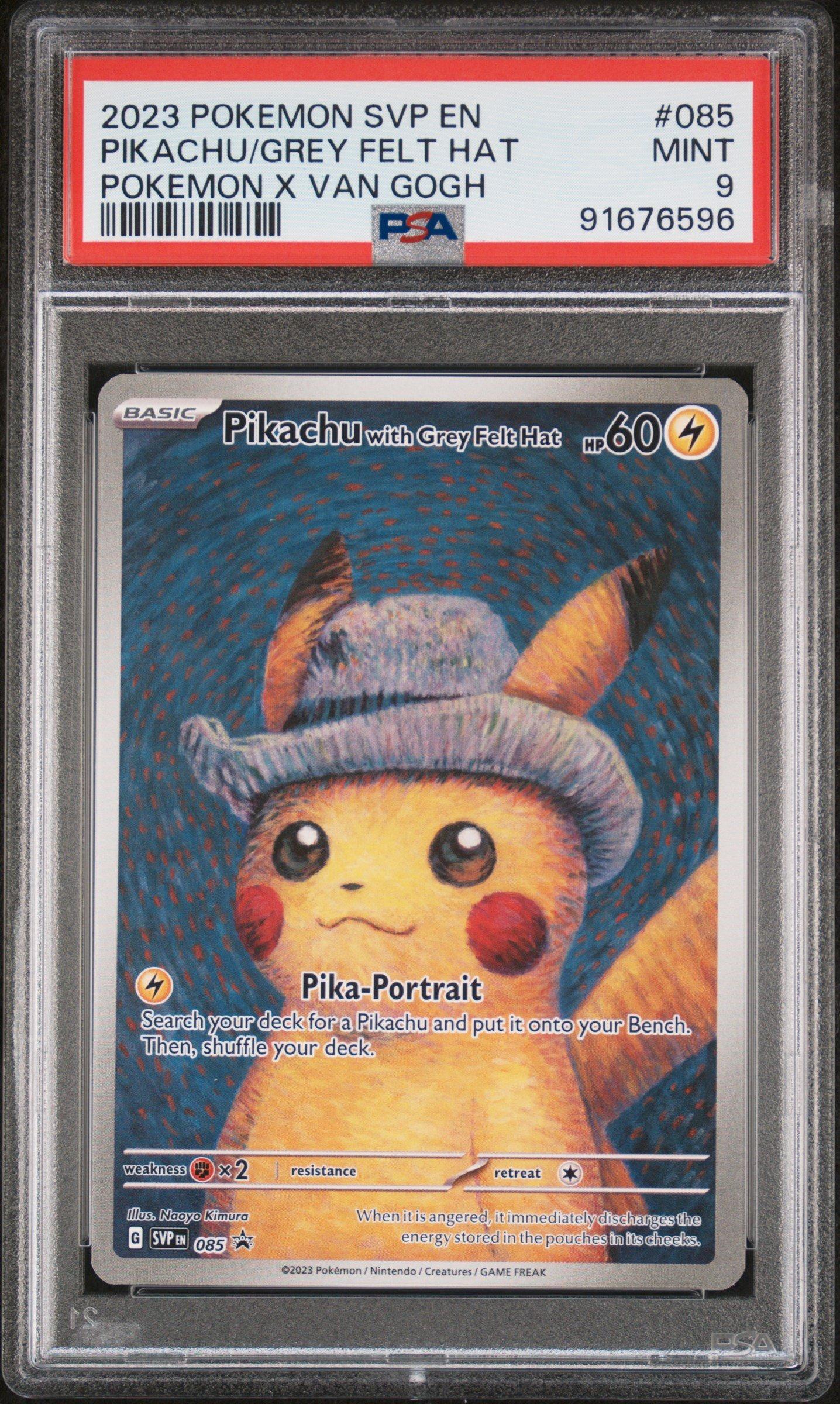 2023 Pokemon Svp En-sv Black Star Promo 085 Pikachu With Grey Felt