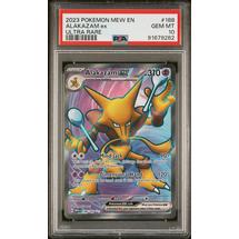 2023 Pokemon Mew En-151 188 Alakazam Ex Ultra Rare PSA 10