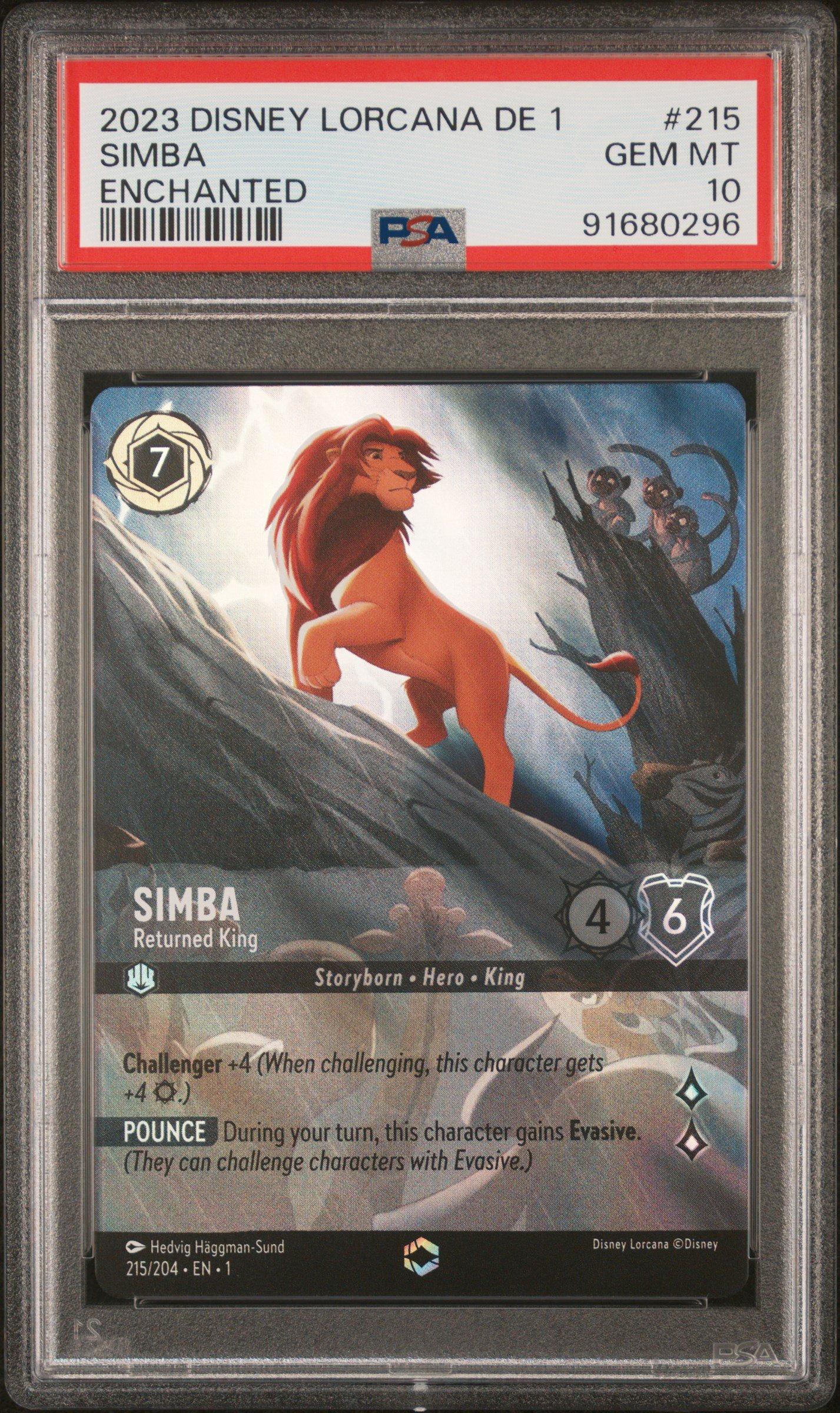 2023 Disney Lorcana German De 1-the First Chapter 215 Simba