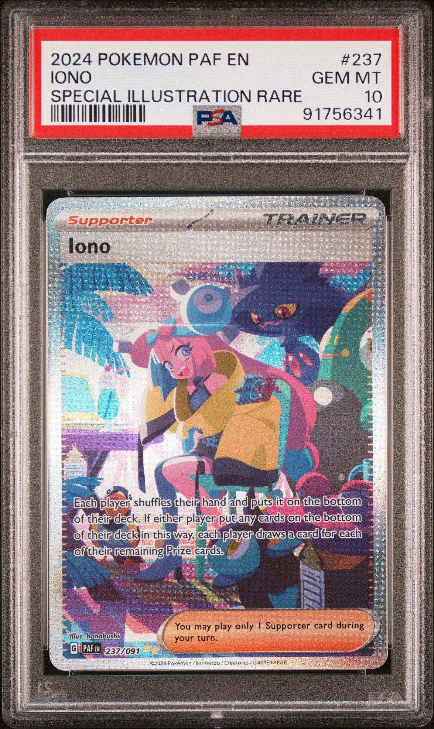2024 Pokemon Paf En-paldean Fates 237 Iono Special Illustration