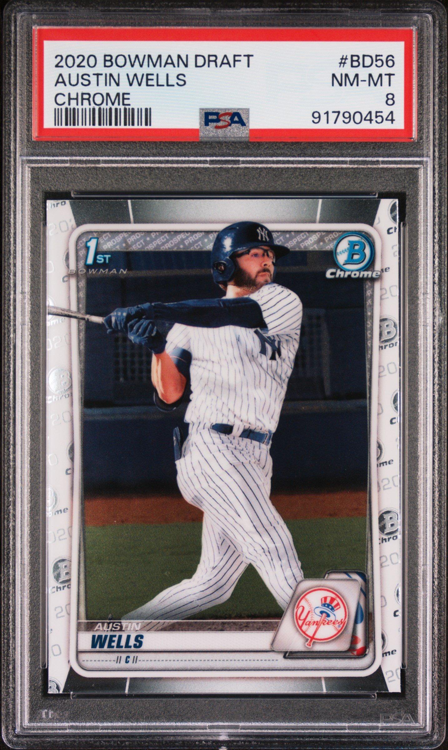 2020 Bowman Draft Bd56 Austin Wells PSA 8