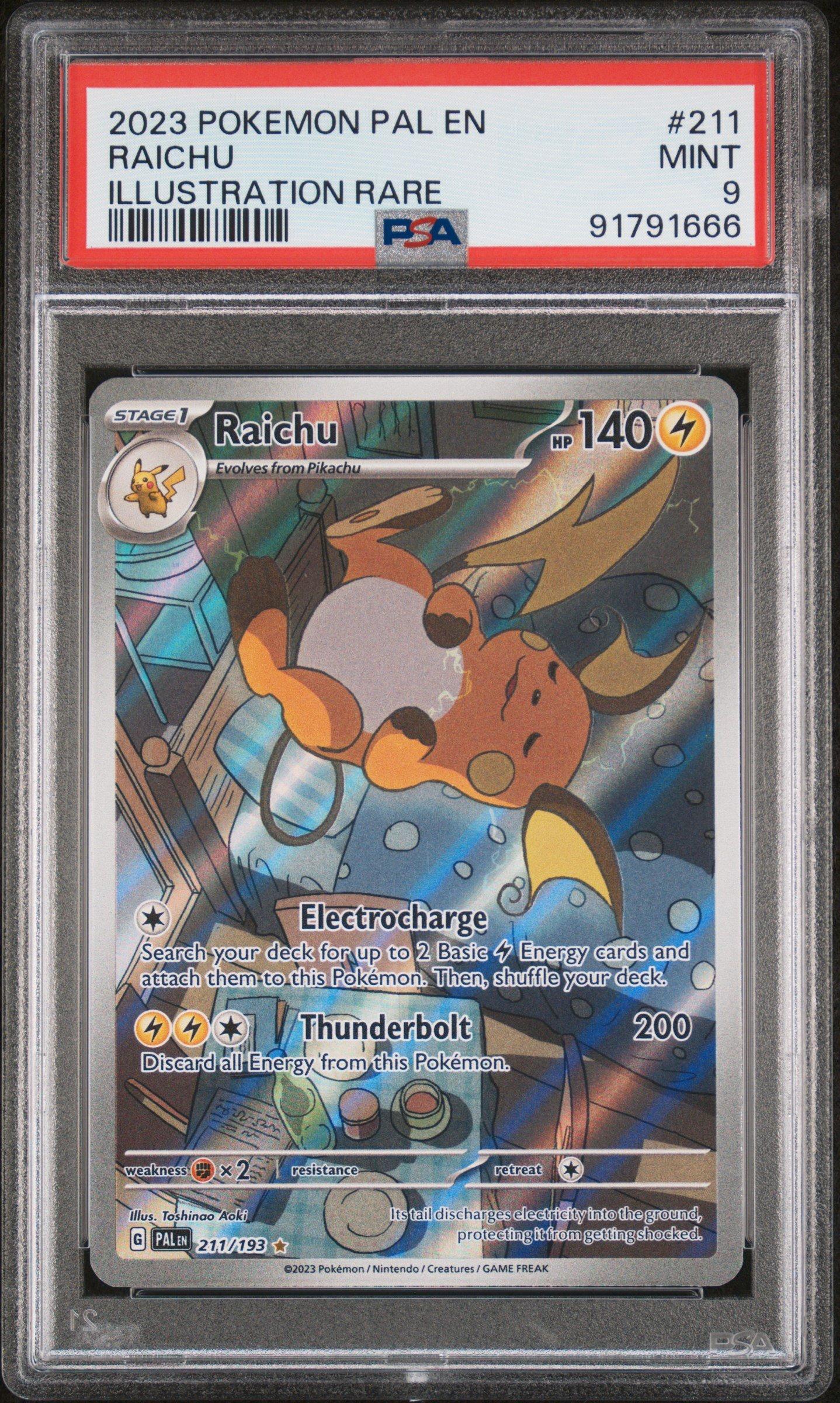 2023 Pokemon Pal En-paldea Evolved 211 Raichu Illustration Rare