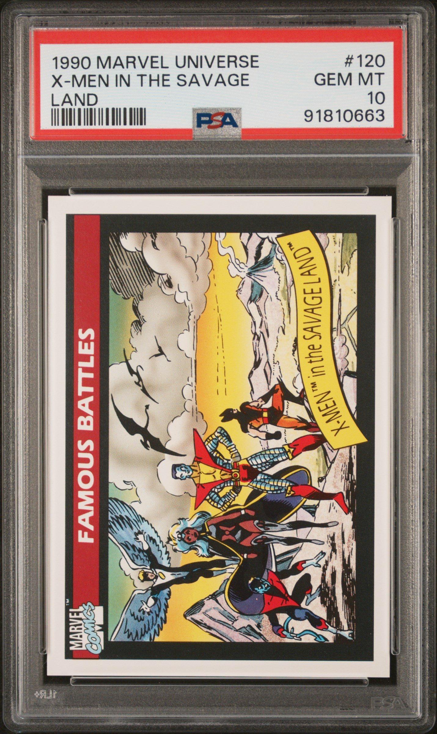 1990 Marvel Universe 120 X-men In The Savage Land PSA 10 Graded