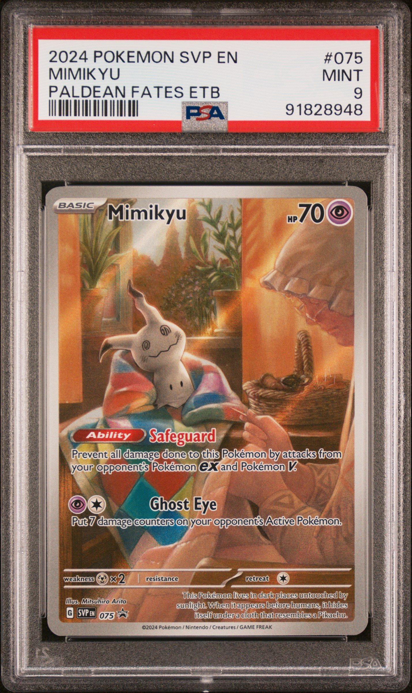 [BGS9] Mimikyu 2024 ミミッキュ 2024 Pokemon Svp En-sv Black Star Promo 075 Mimikyu Paldean Fates