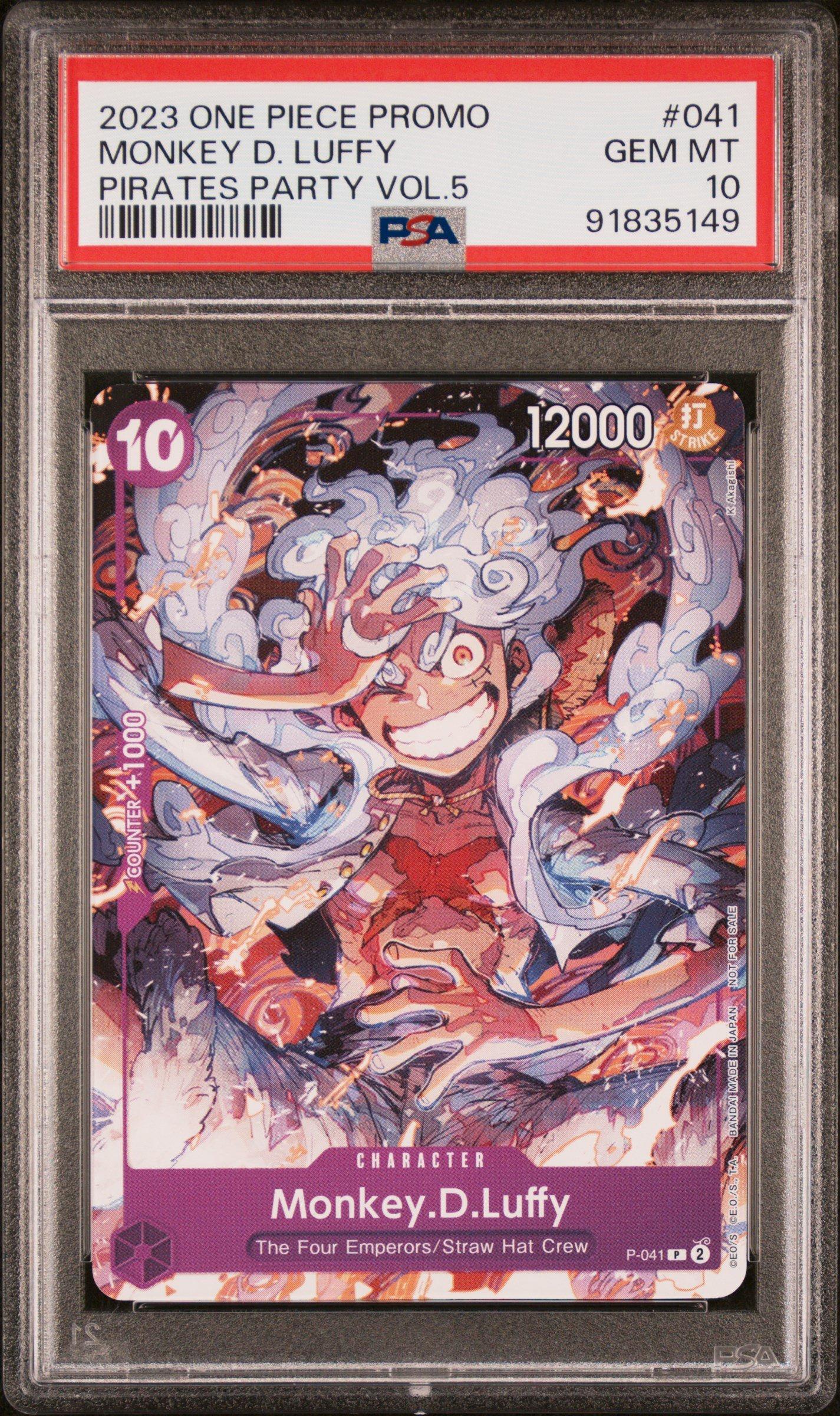 2023 One Piece Promos 041 Monkey D. Luffy Pirates Party Vol.5 PSA
