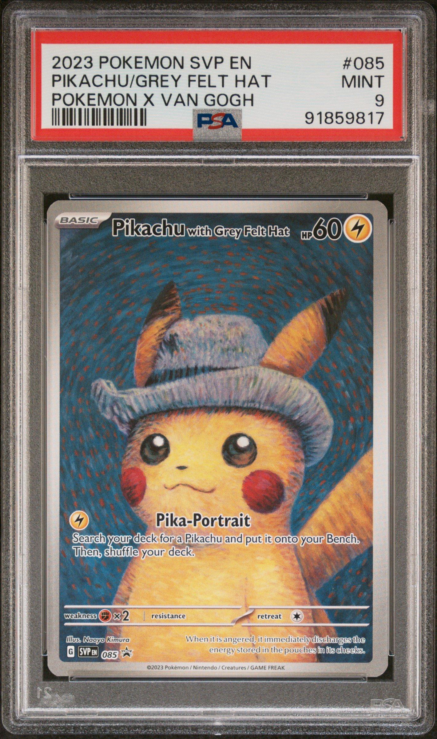 2023 Pokemon Svp En-sv Black Star Promo 085 Pikachu With Grey Felt