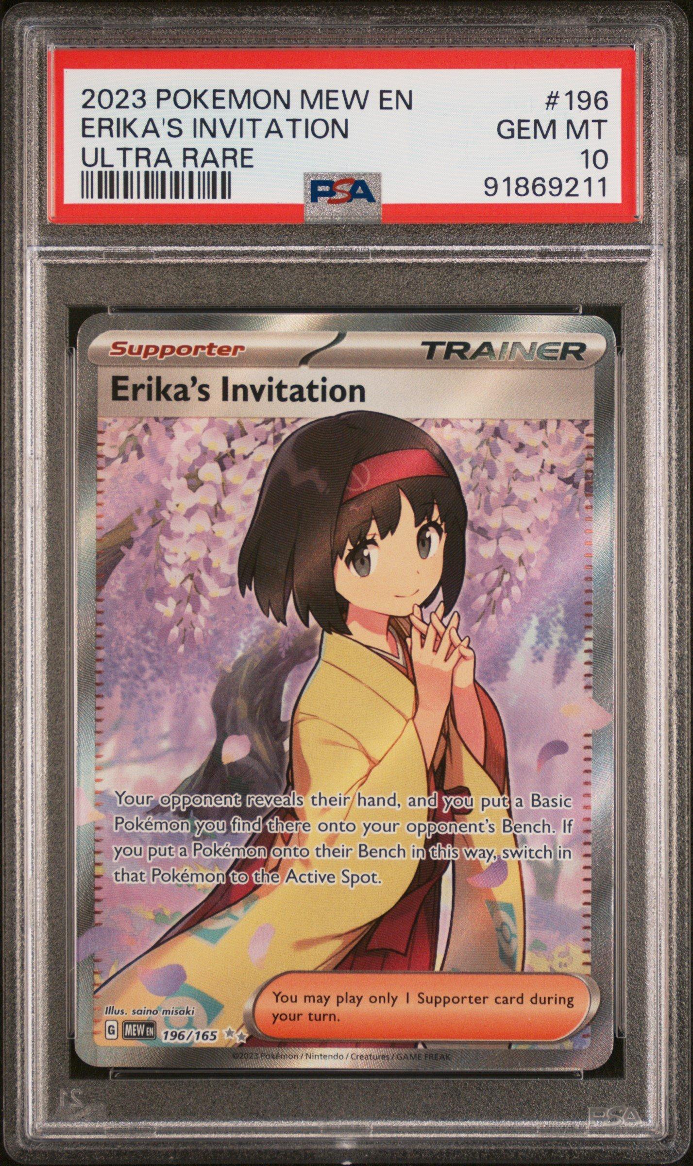 erika card pokemon Pokémon Mega Evolution: Ascended Heroes Erika/Larry 2-Pack Blister –  CardVault by Tom Brady main image 0