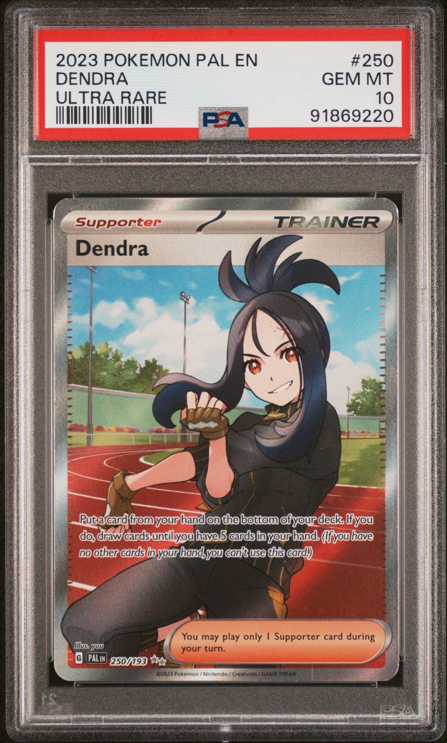 2023 ポケモンカード DENDRA SPECIAL ART RARE 2023 Pokemon Pal En-paldea Evolved 250 Dendra Ultra Rare PSA 10