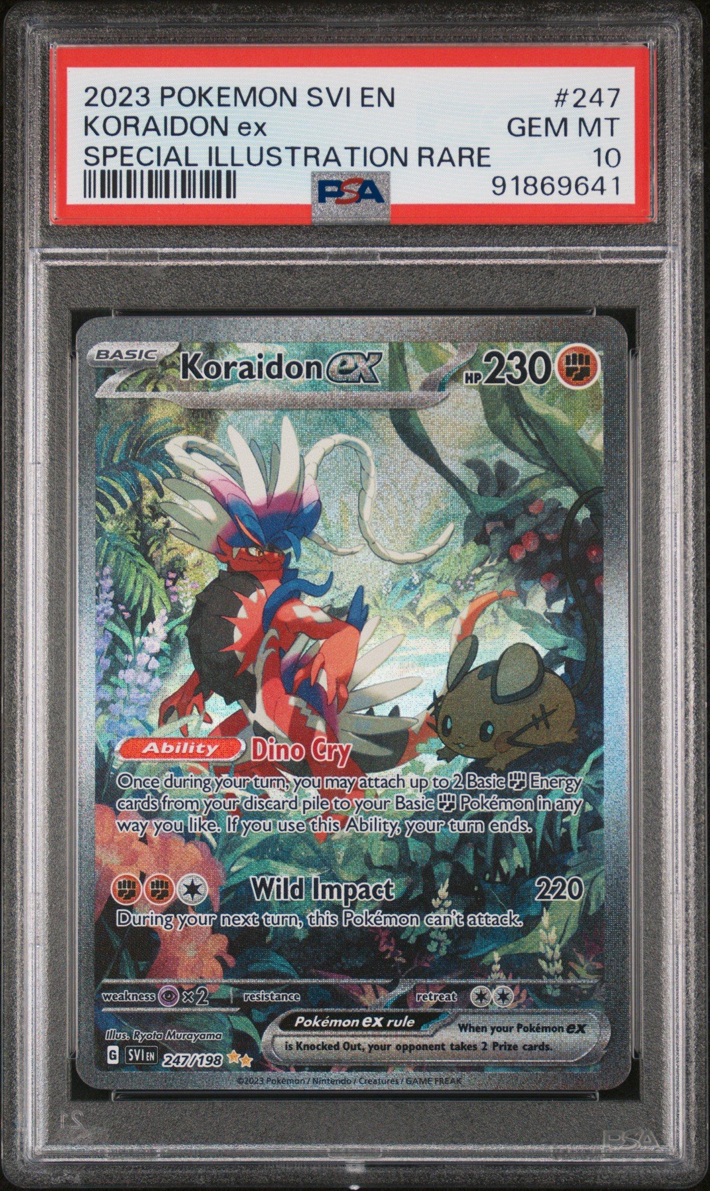 ゲートガーディアン　PSA8 2023 Pokemon Svi En-scarlet & Violet 247 Koraidon Ex Special