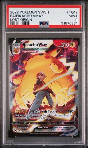 2022 Pokemon Sword & Shield Lost Origin Tg17 Full Art/pikachu Vmax