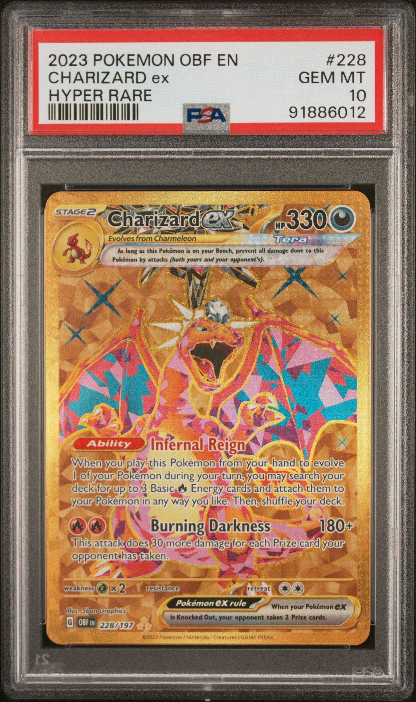 2023 Pokemon Obf En-obsidian Flames 228 Charizard Ex Hyper Rare