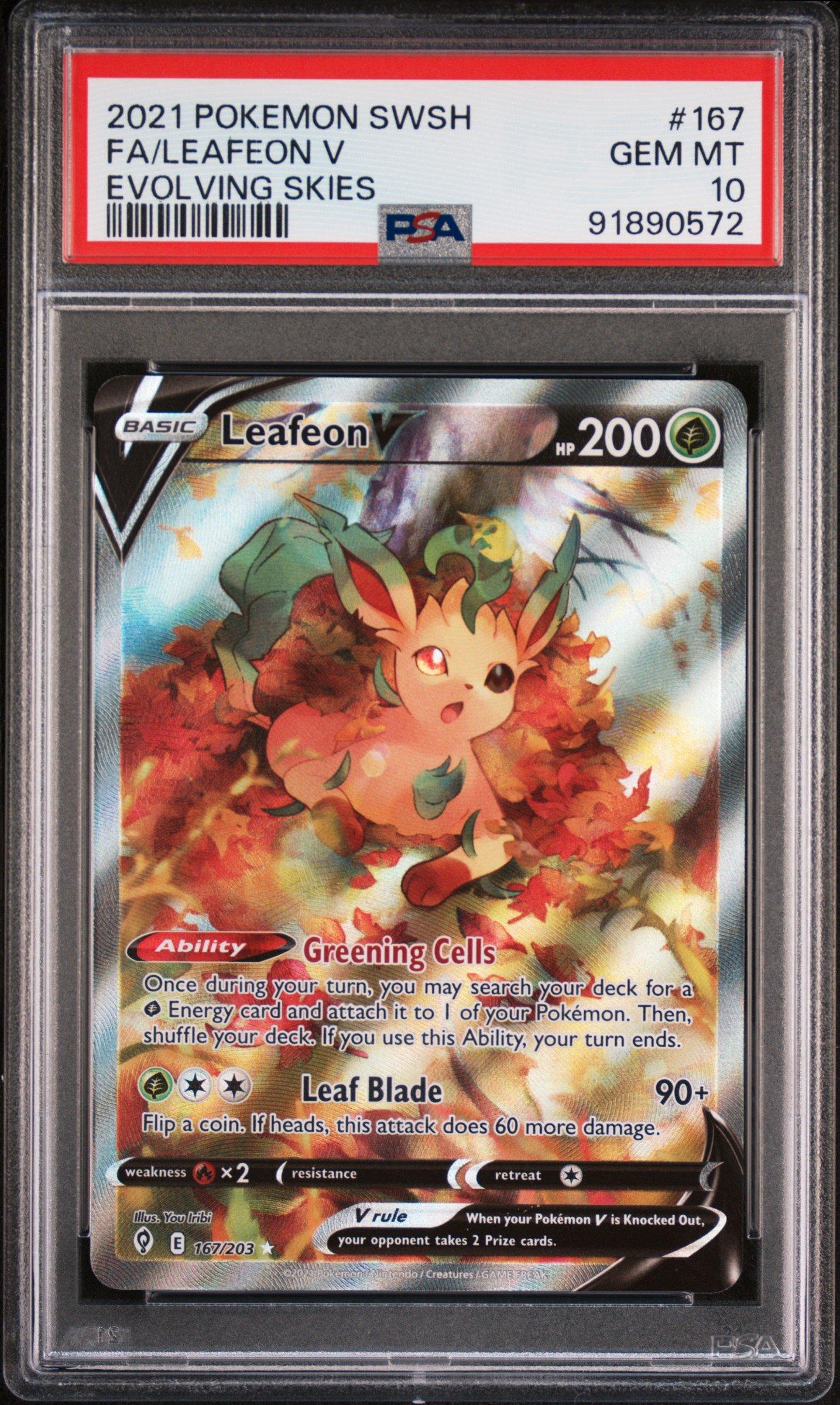 2021 Pokemon Sword & Shield Evolving Skies 167 Full Art