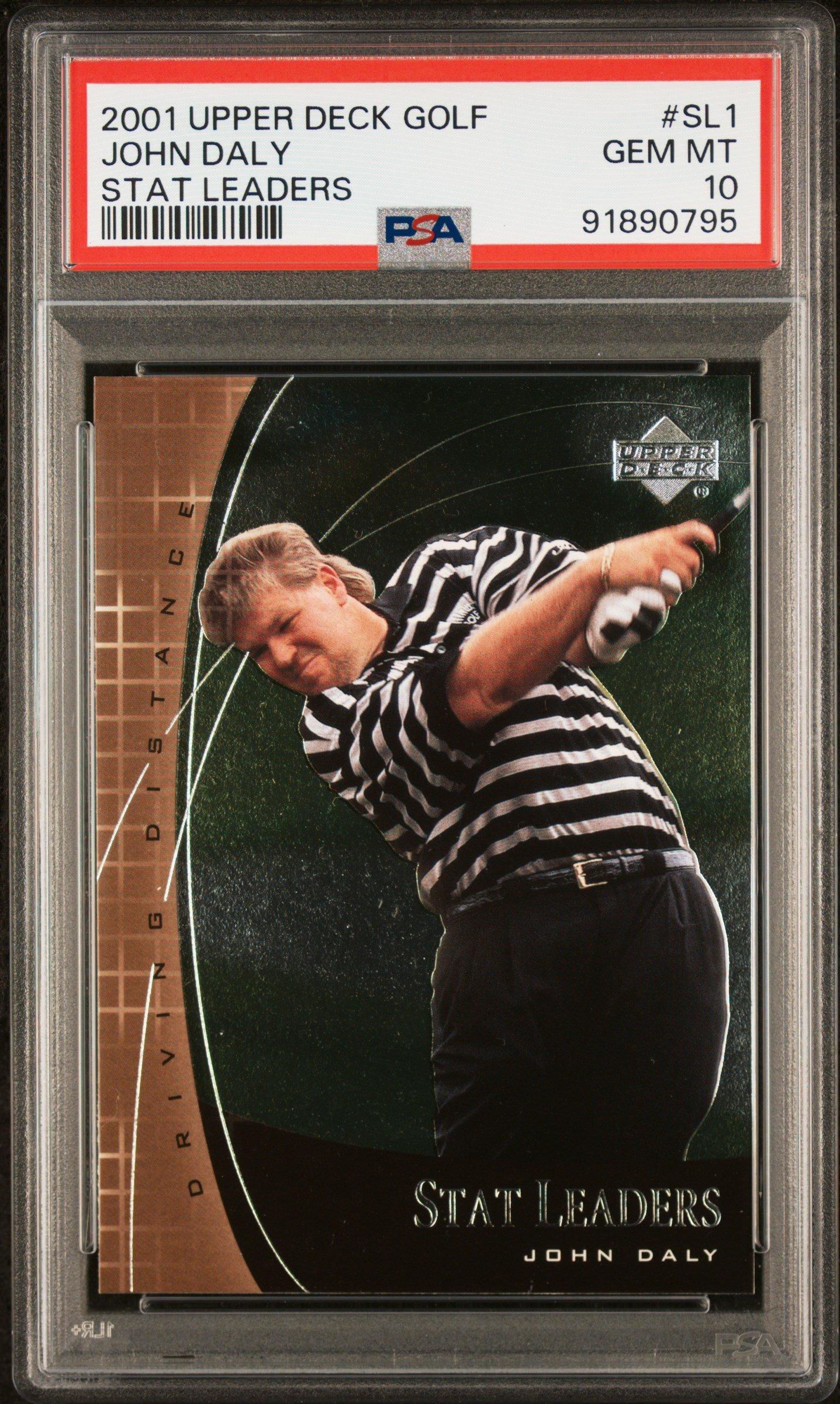 2001 Upper Deck Stat Leaders Sl1 John Daly PSA 10