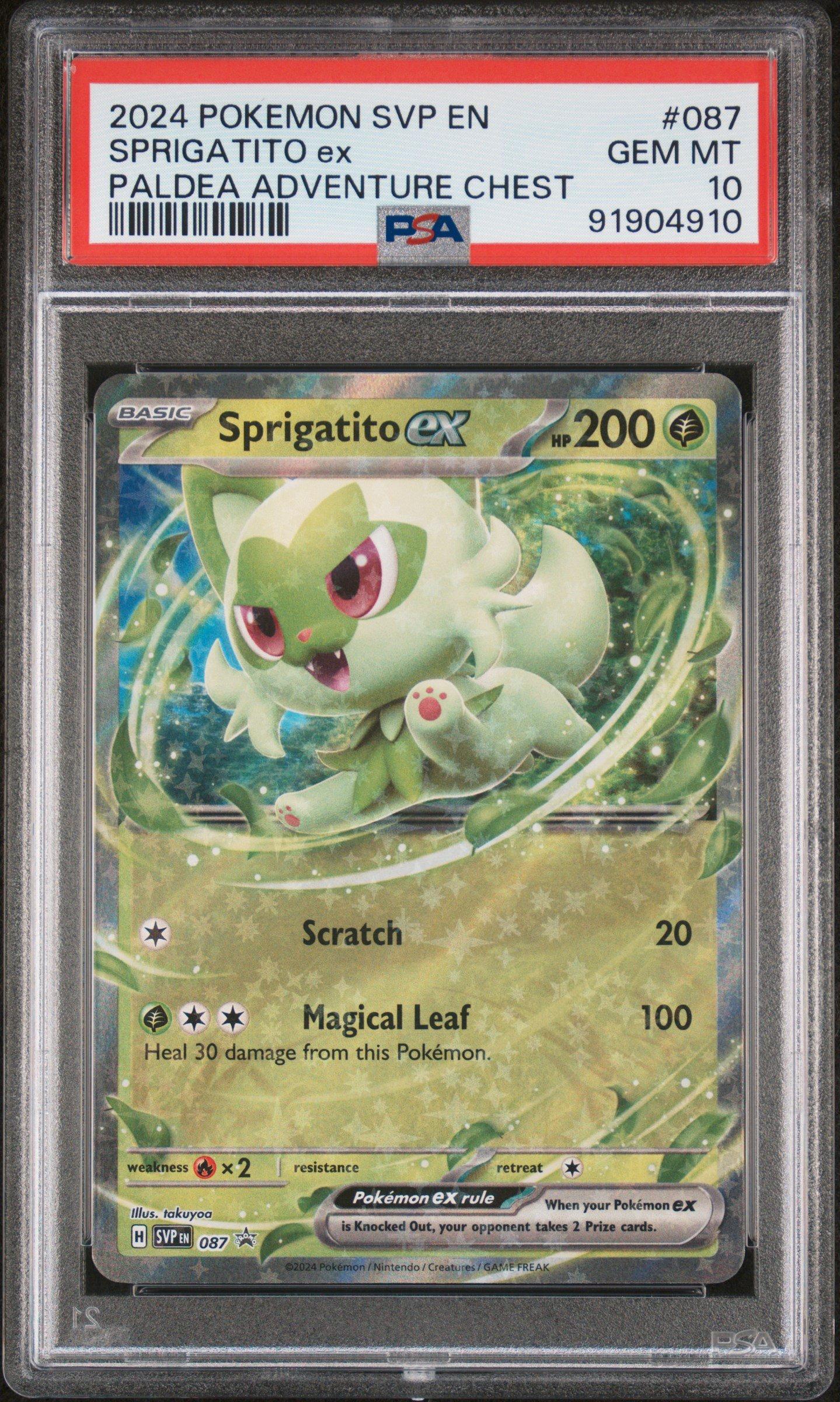 2024 Pokemon Svp En-sv Black Star Promo 087 Sprigatito Ex Paldea