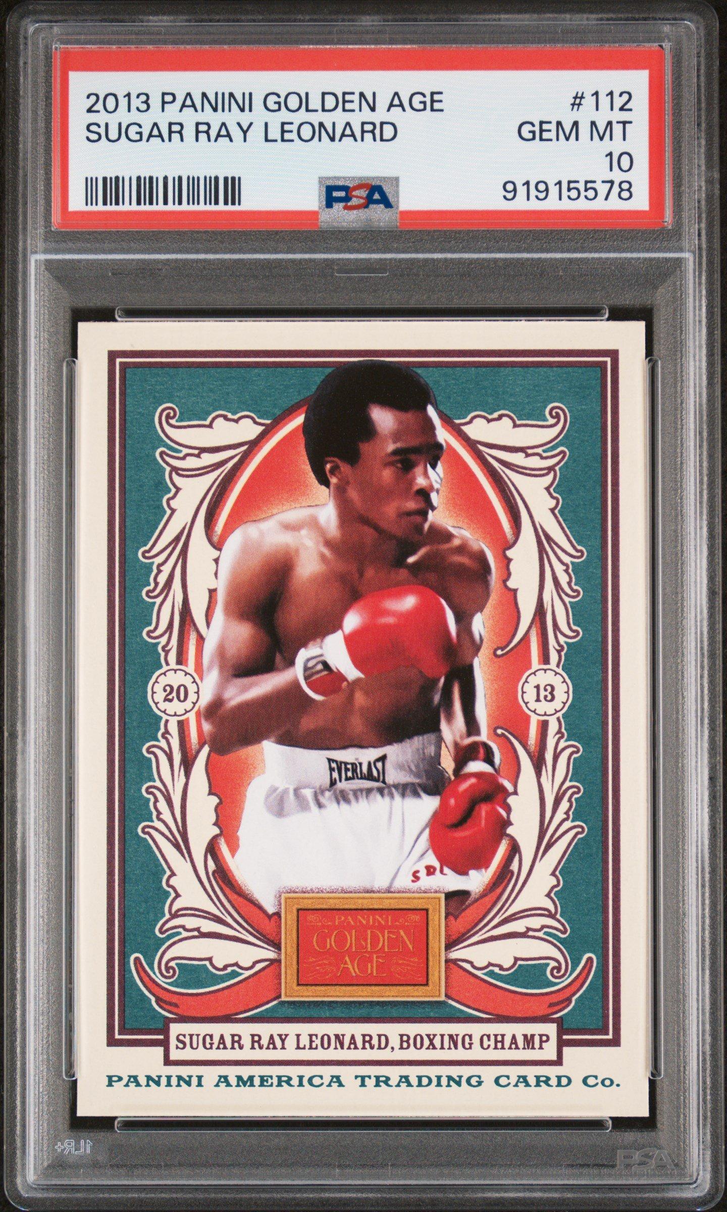 2013 Panini Golden Age 112 Sugar Ray Leonard PSA 10