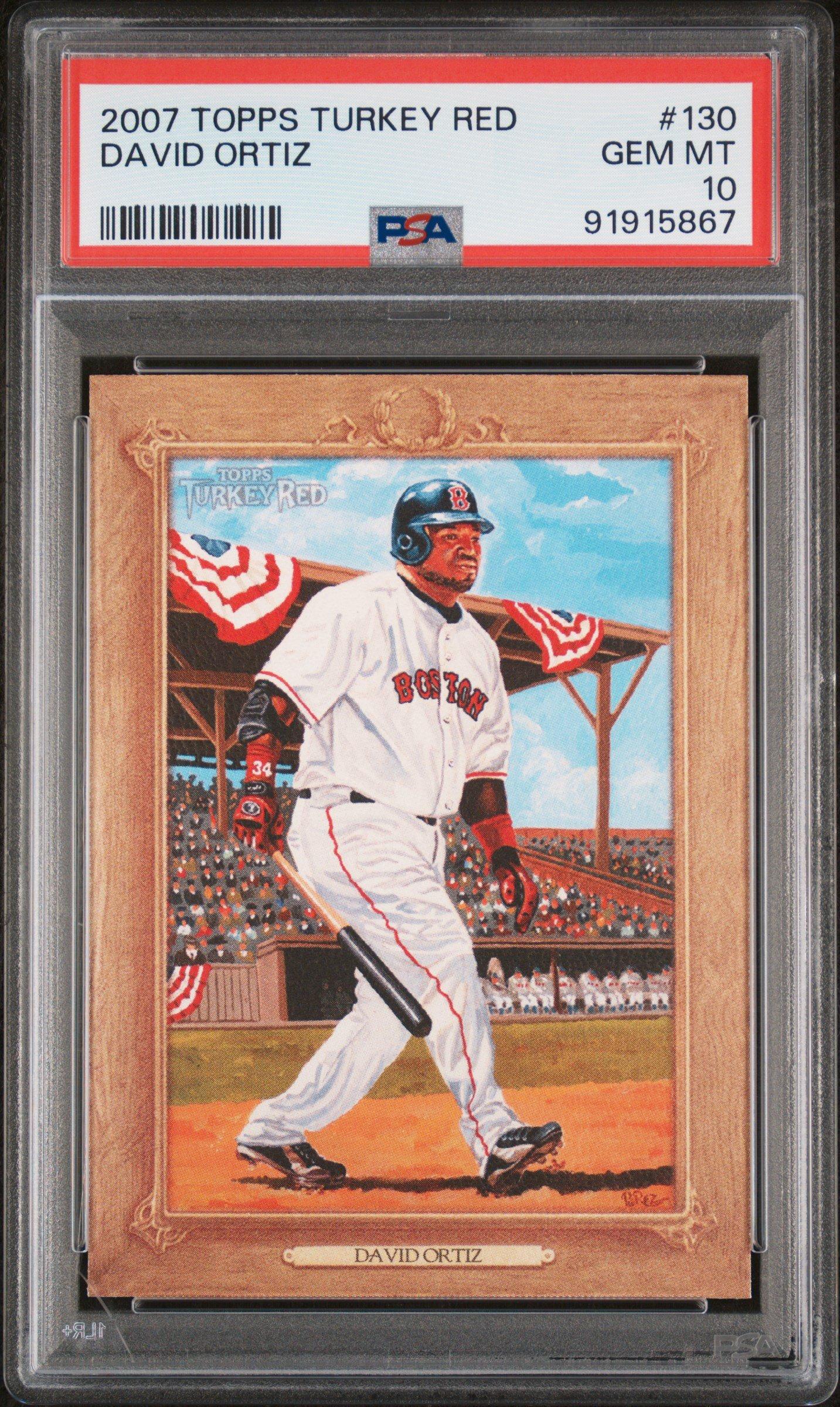 2007 Topps Turkey Red 130 David Ortiz PSA 10