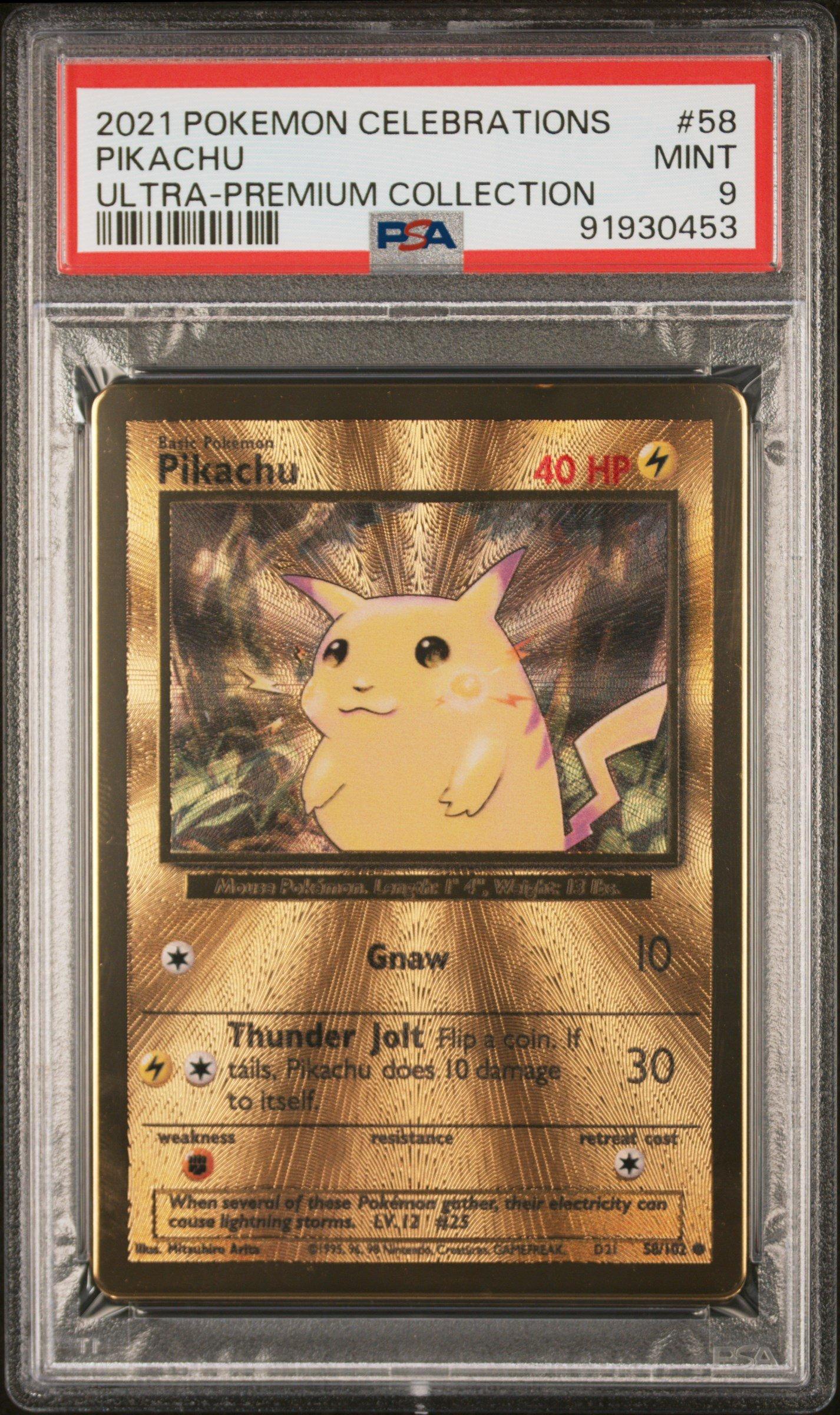 2021 Pokemon Celebrations Ultra-premium Collection 58 Pikachu PSA