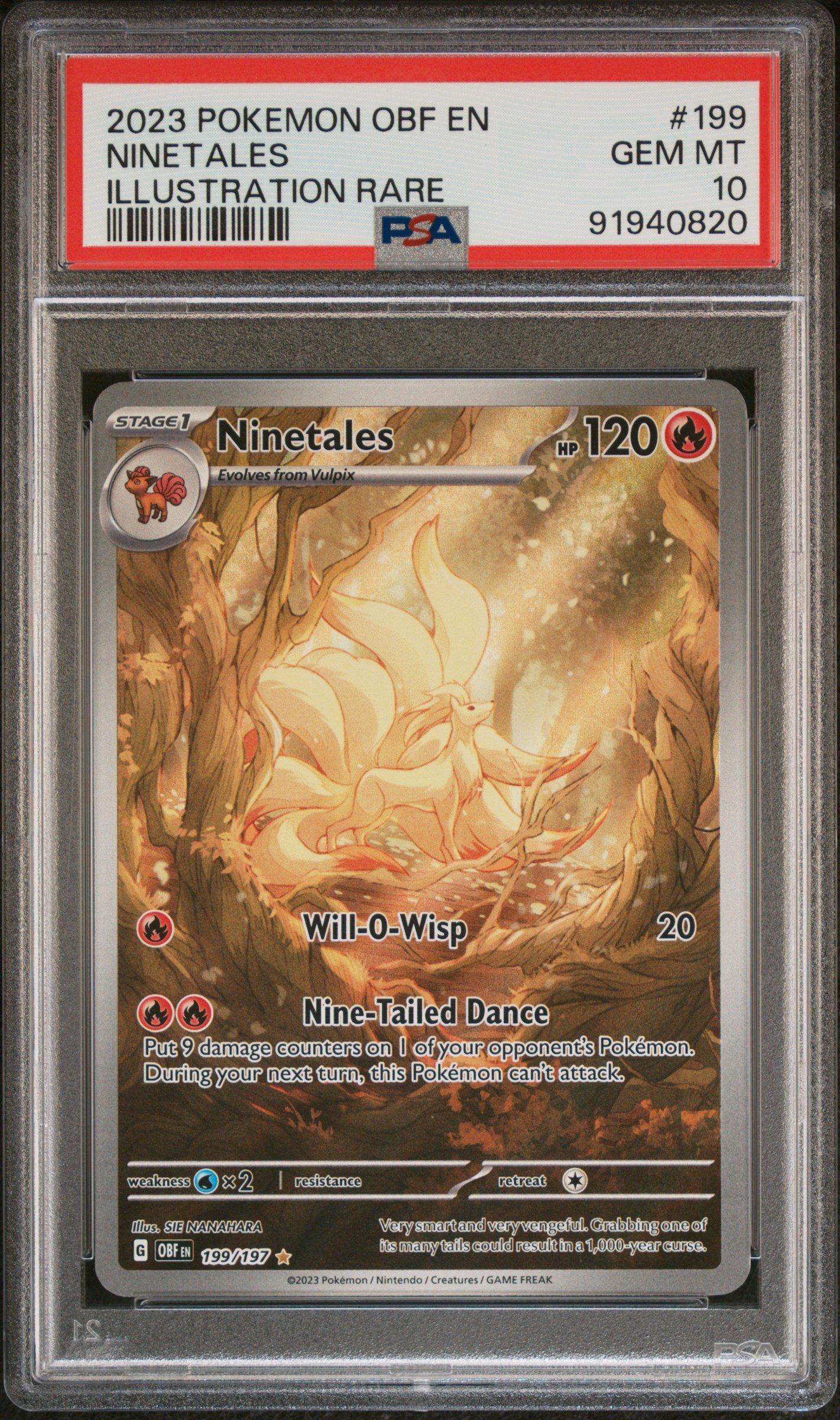 2023 Pokemon Obf En-obsidian Flames 199 Ninetales Illustration