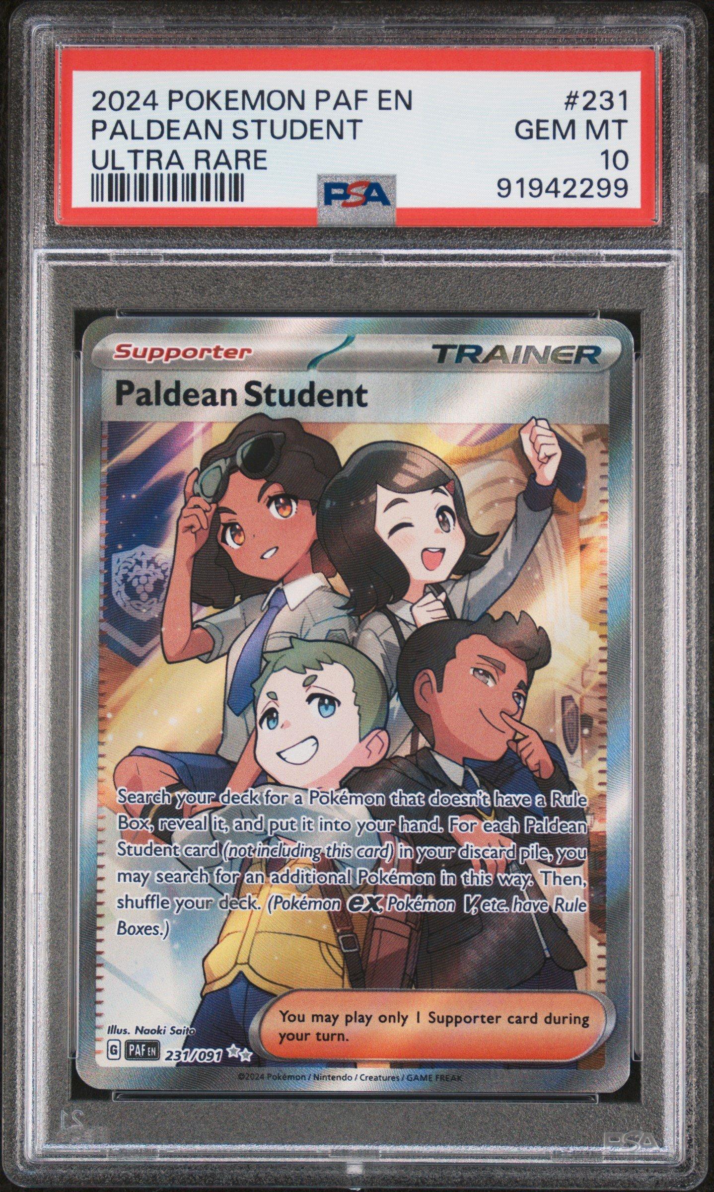 paldean student pokemon card Cards 230/091 Paldean Fates Ultra Rare NM *5  Wintle's Workshop shuffle your deck 2024 Pokemon Paf En-paldean Fates