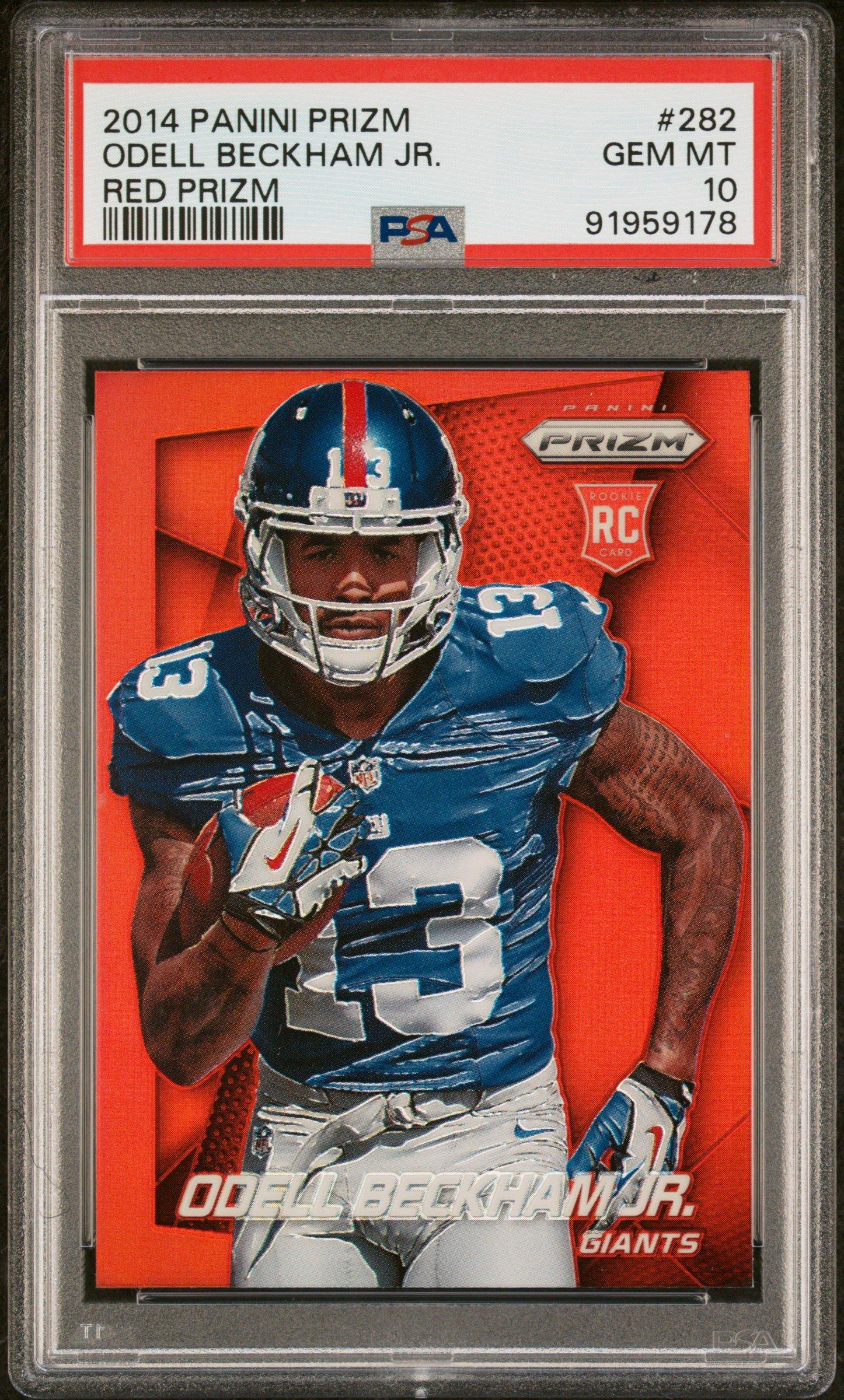 2014 Panini Prizm 282 Odell Beckham Jr. Red Prizm PSA 10