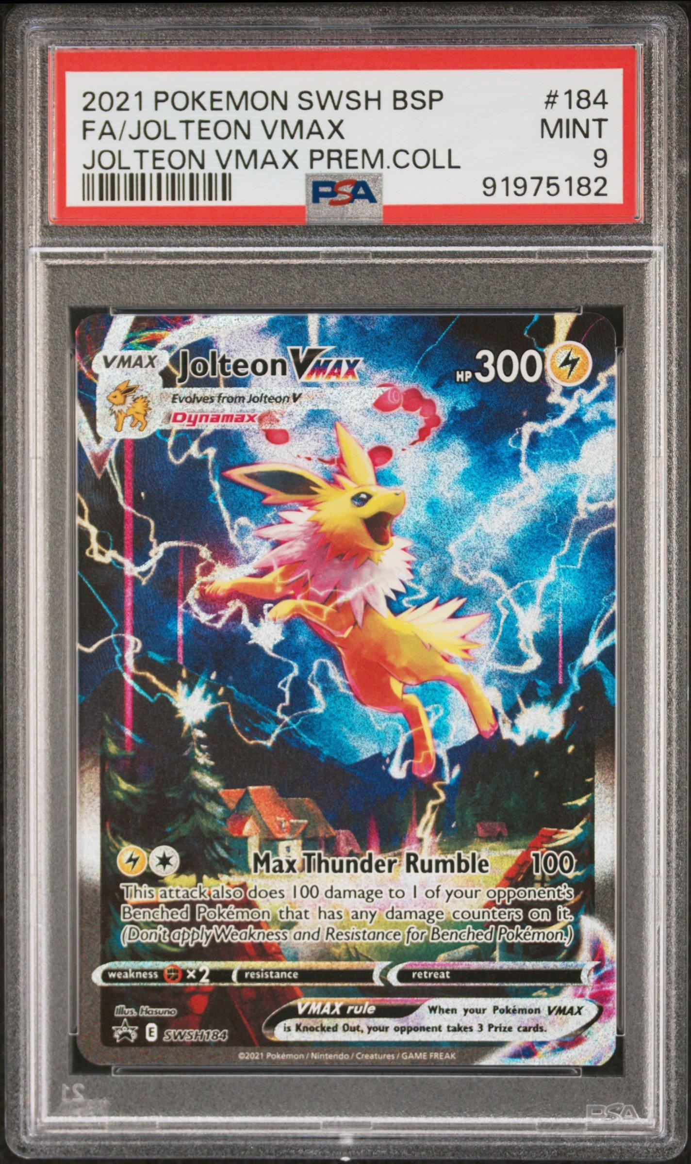 2021 Pokemon Swsh Black Star Promo 184 Full Art/jolteon Vmax