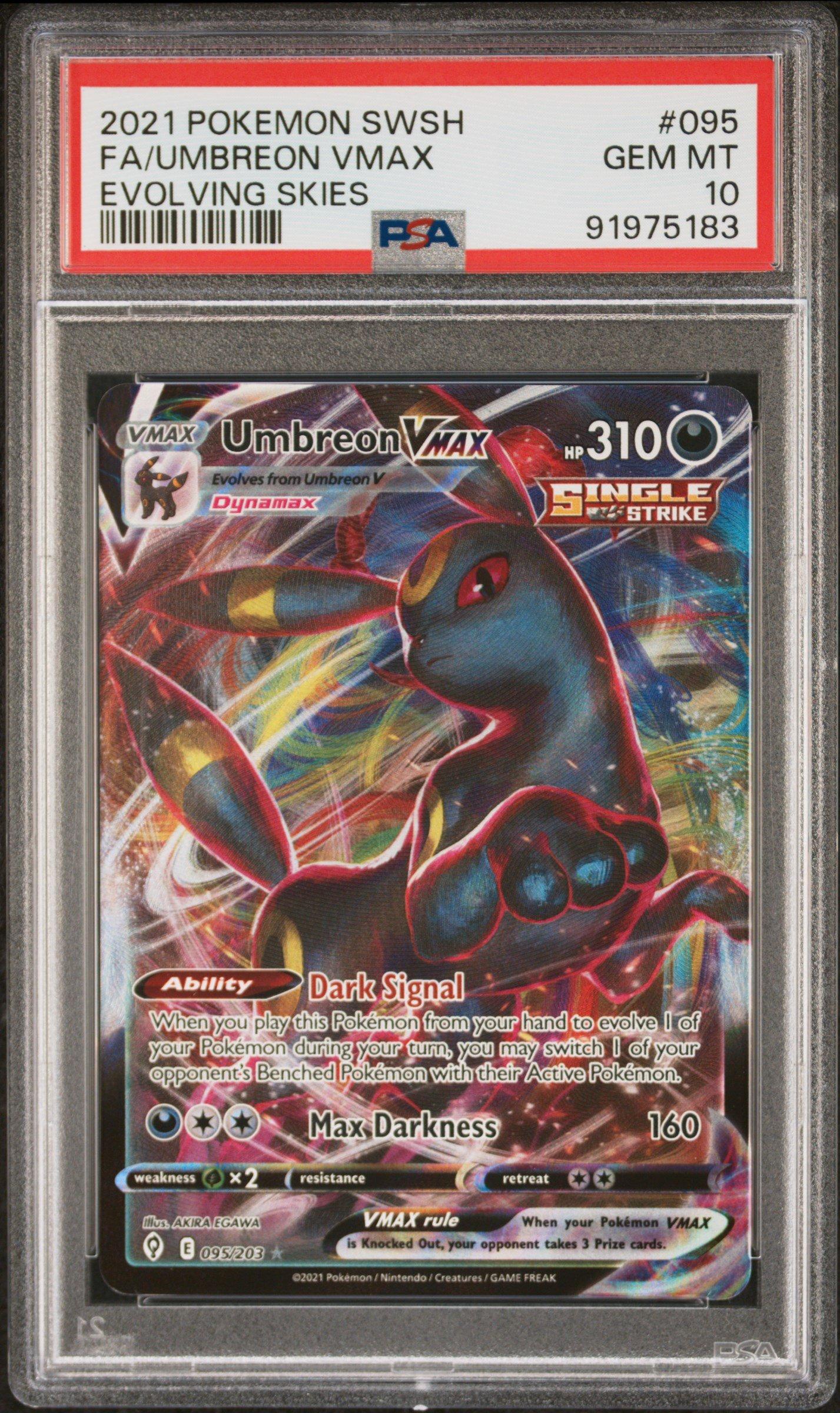 2021 Pokemon Sword & Shield Evolving Skies 095 Full Art/umbreon