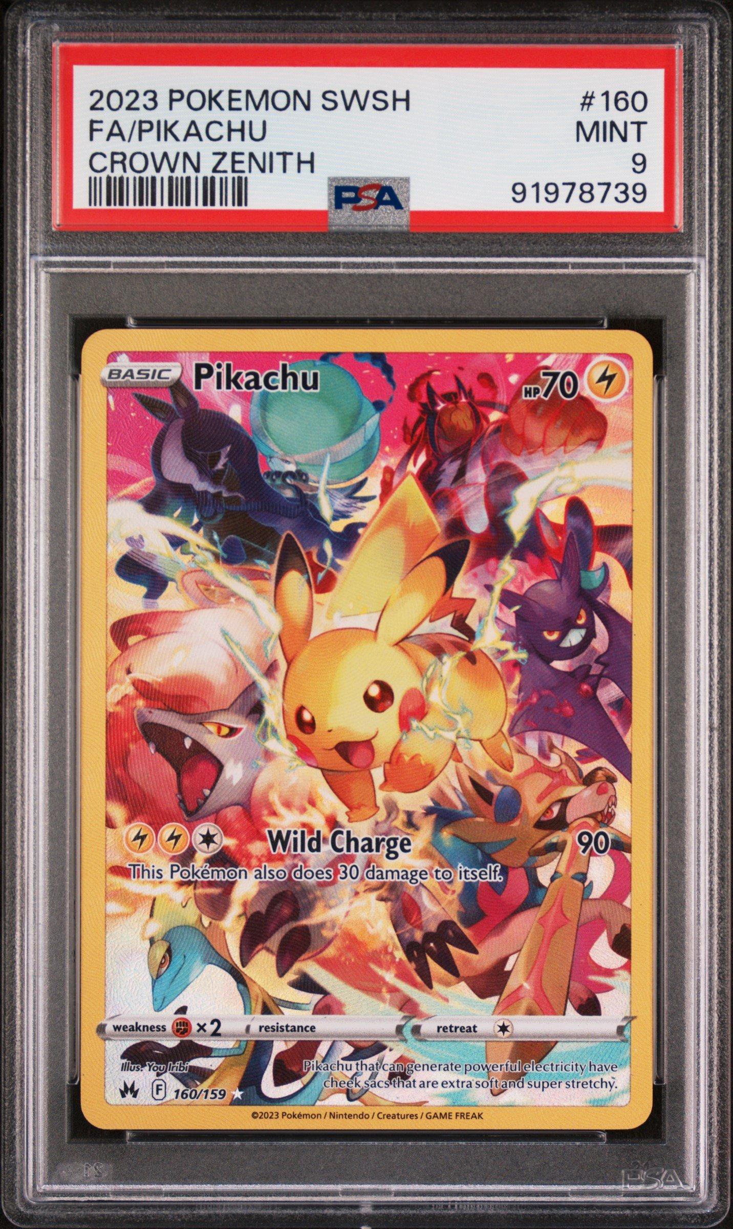 2023 Pokemon Sword And Shield Crown Zenith 160 Full Art/pikachu