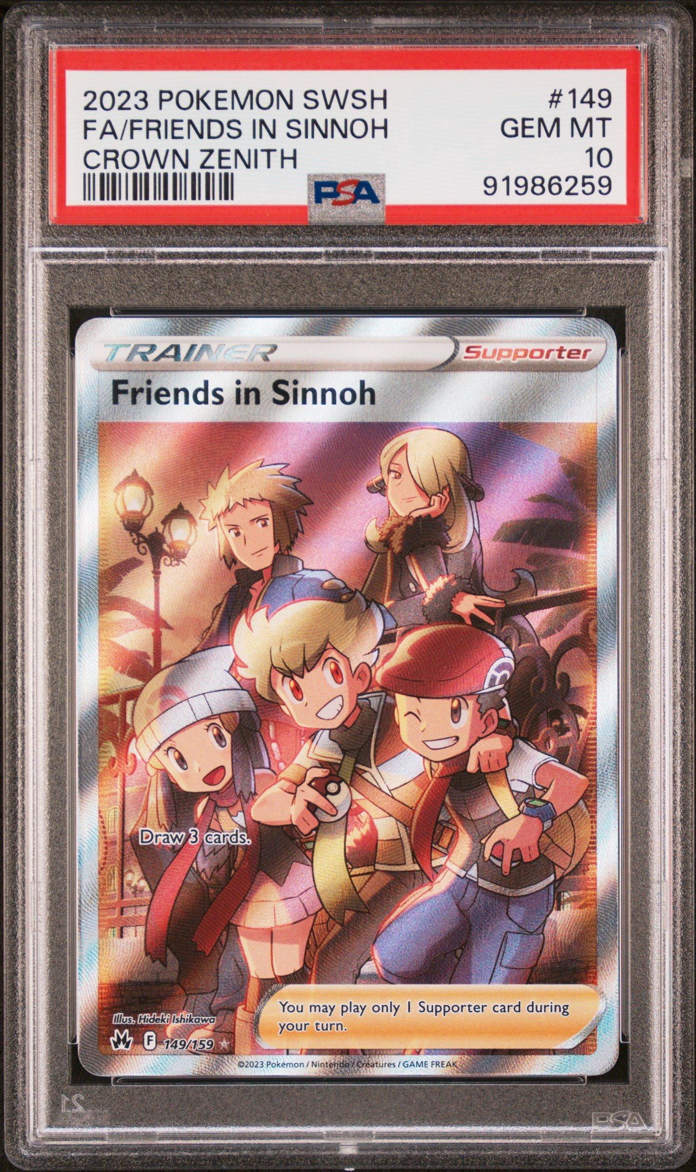 2023 Pokemon Sword And Shield Crown Zenith 149 Full Art/friends In