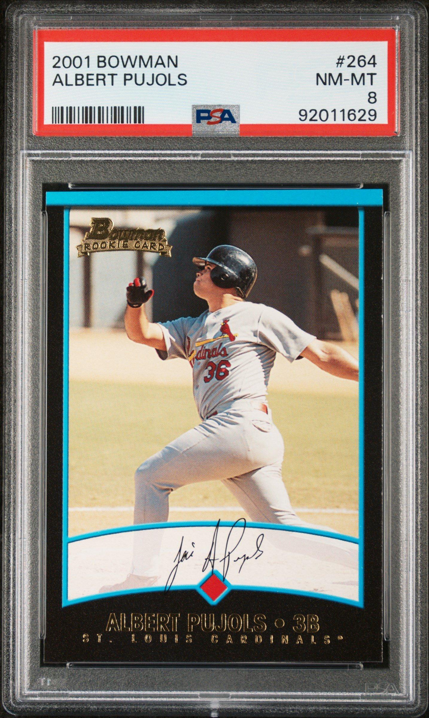 2001 Bowman 264 Albert Pujols PSA 8