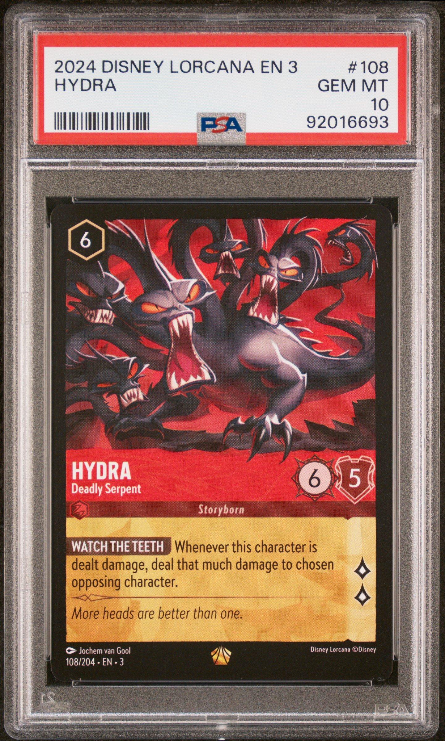 2024 Disney Lorcana En 3-into The Inklands 108 Hydra - Deadly