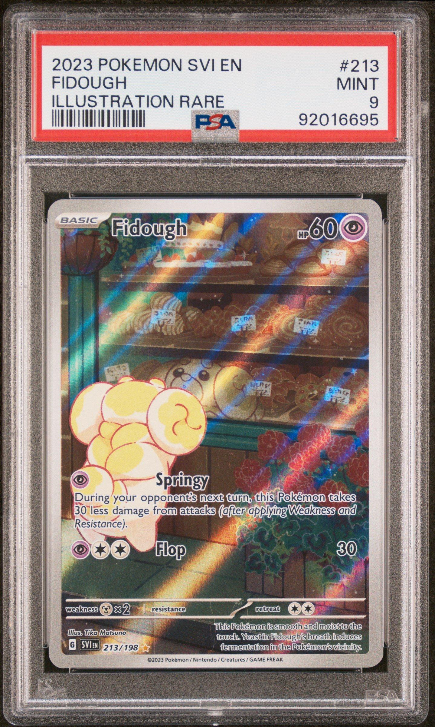 2023 Pokemon Svi En-scarlet & Violet 213 Fidough Illustration Rare PSA 9  Graded Card | GameStop