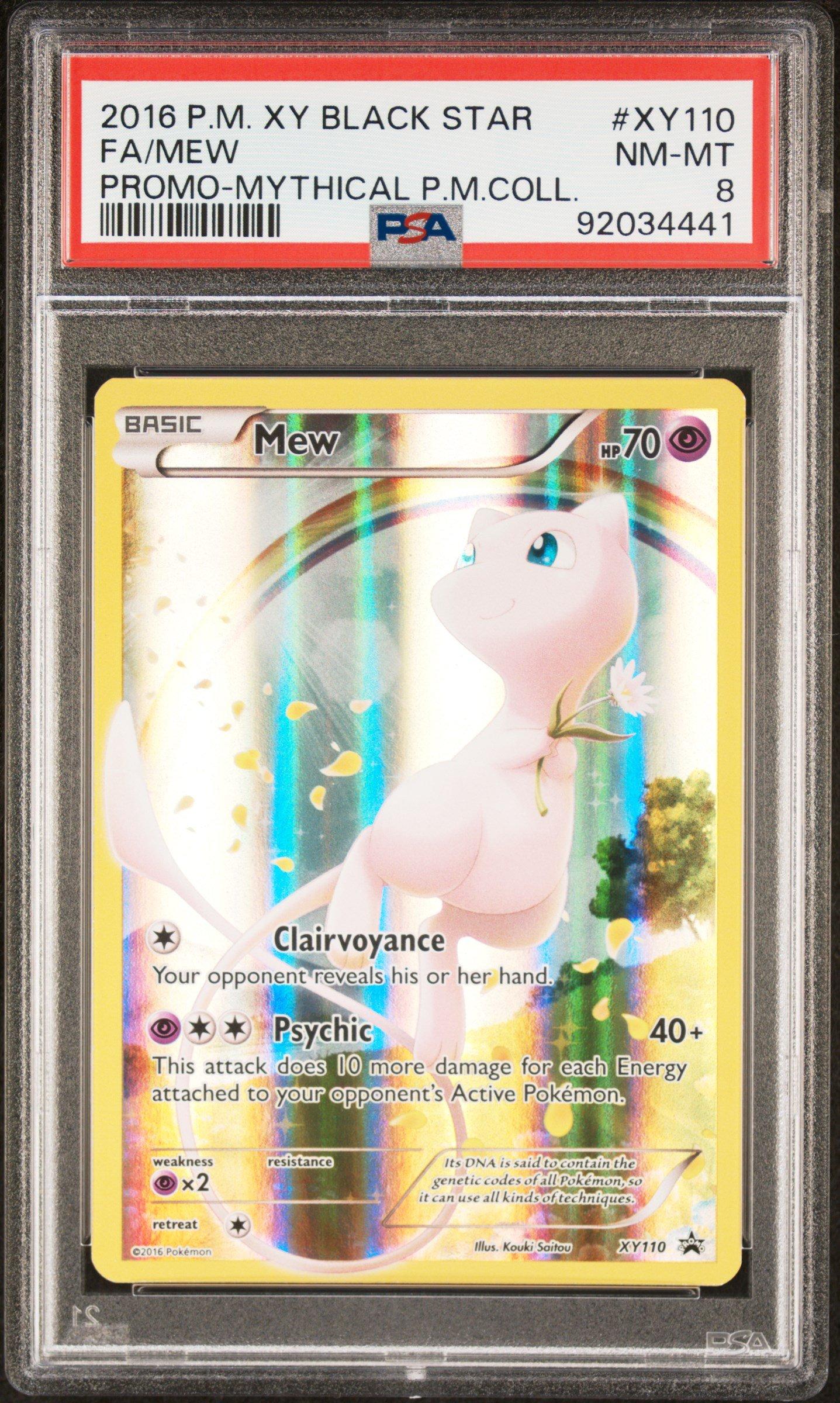 2016 Pokemon Xy Black Star Promo Xy110 Full Art/mew Mythical