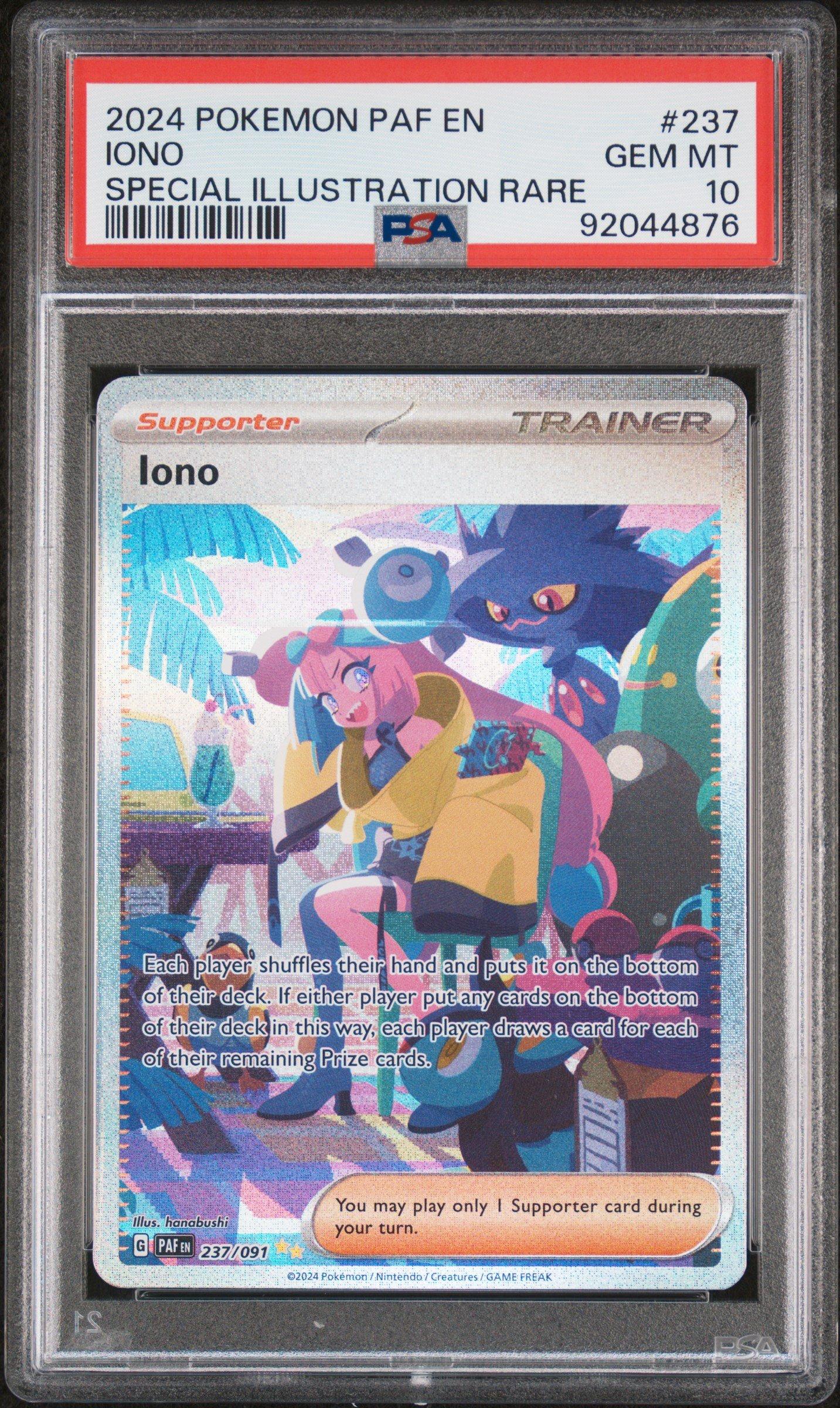 2024 Pokemon Paf En-paldean Fates 237 Iono Special Illustration