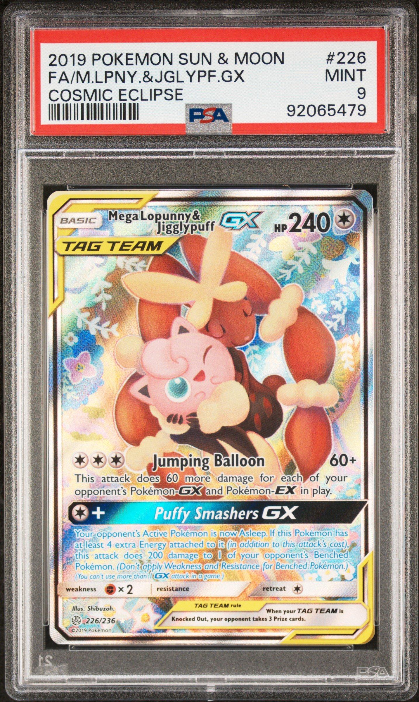 2019 Pokemon Sun & Moon Cosmic Eclipse 226 Full Art/mega Lopunny