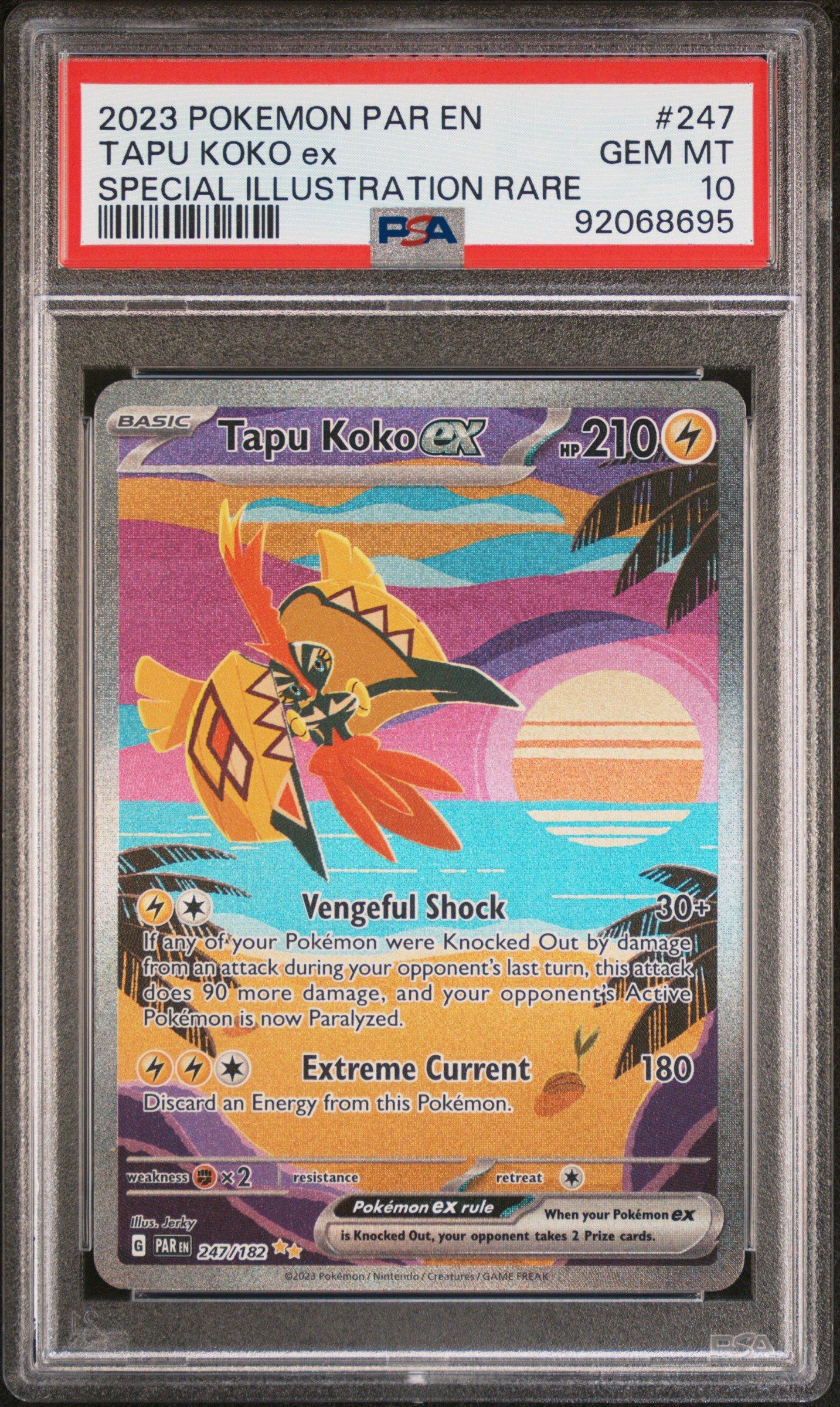 2023 Pokemon Par Enparadox Rift 247 Tapu Koko Ex Special Illustration