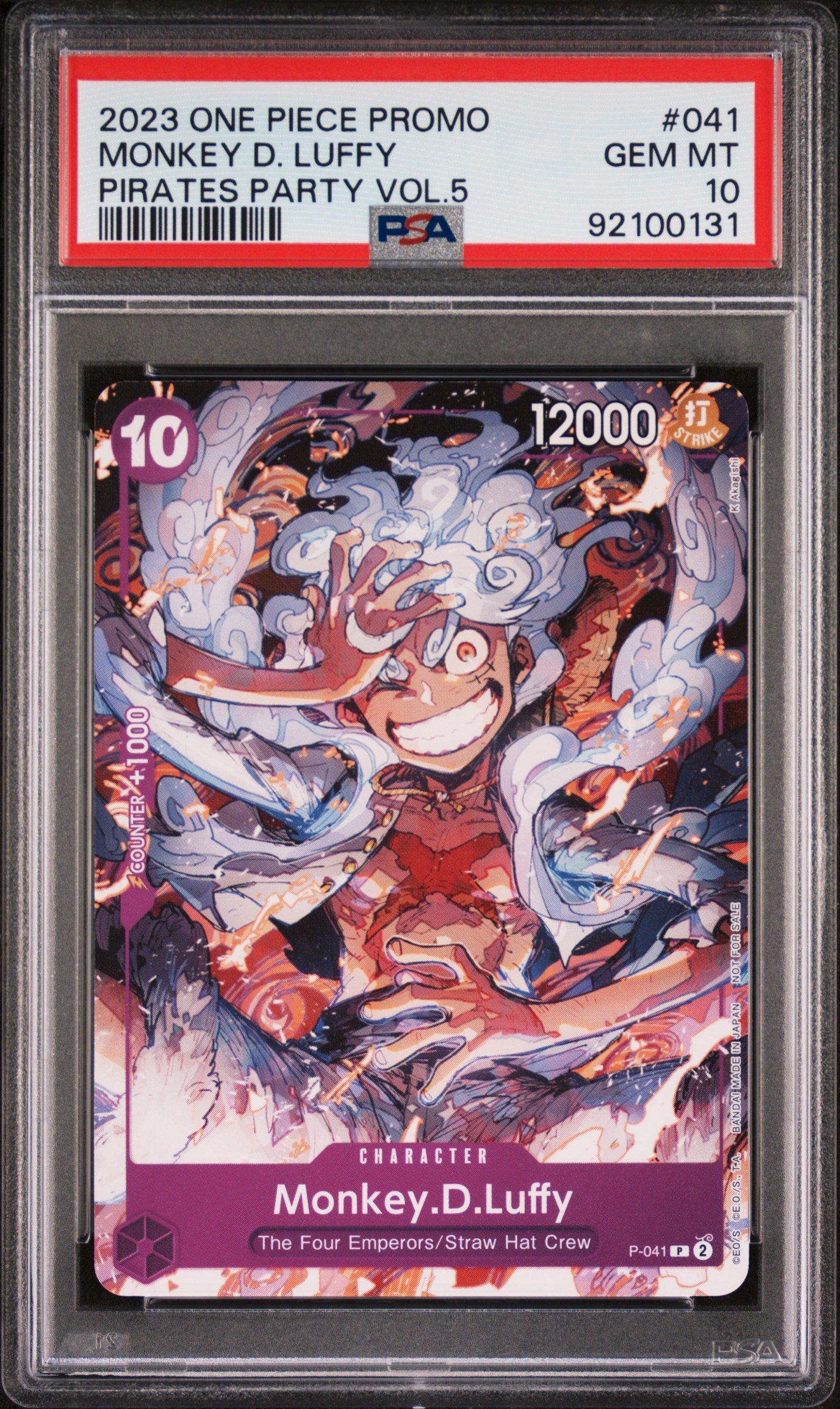 2023 One Piece Promos 041 Monkey D. Luffy Pirates Party Vol.5 PSA