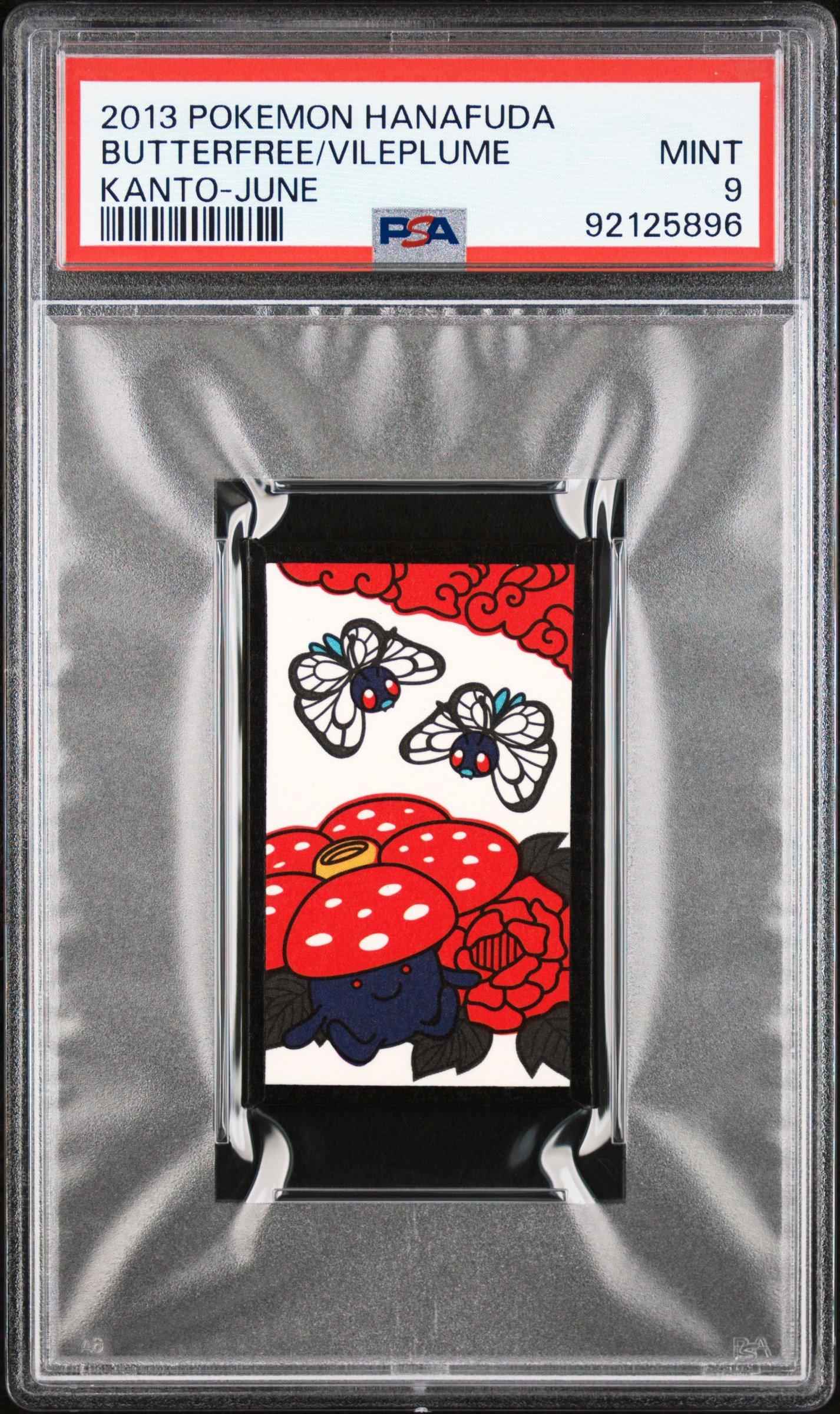 2013 Pokemon Hanafuda Kanto  Butterfree\vileplume June PSA 9