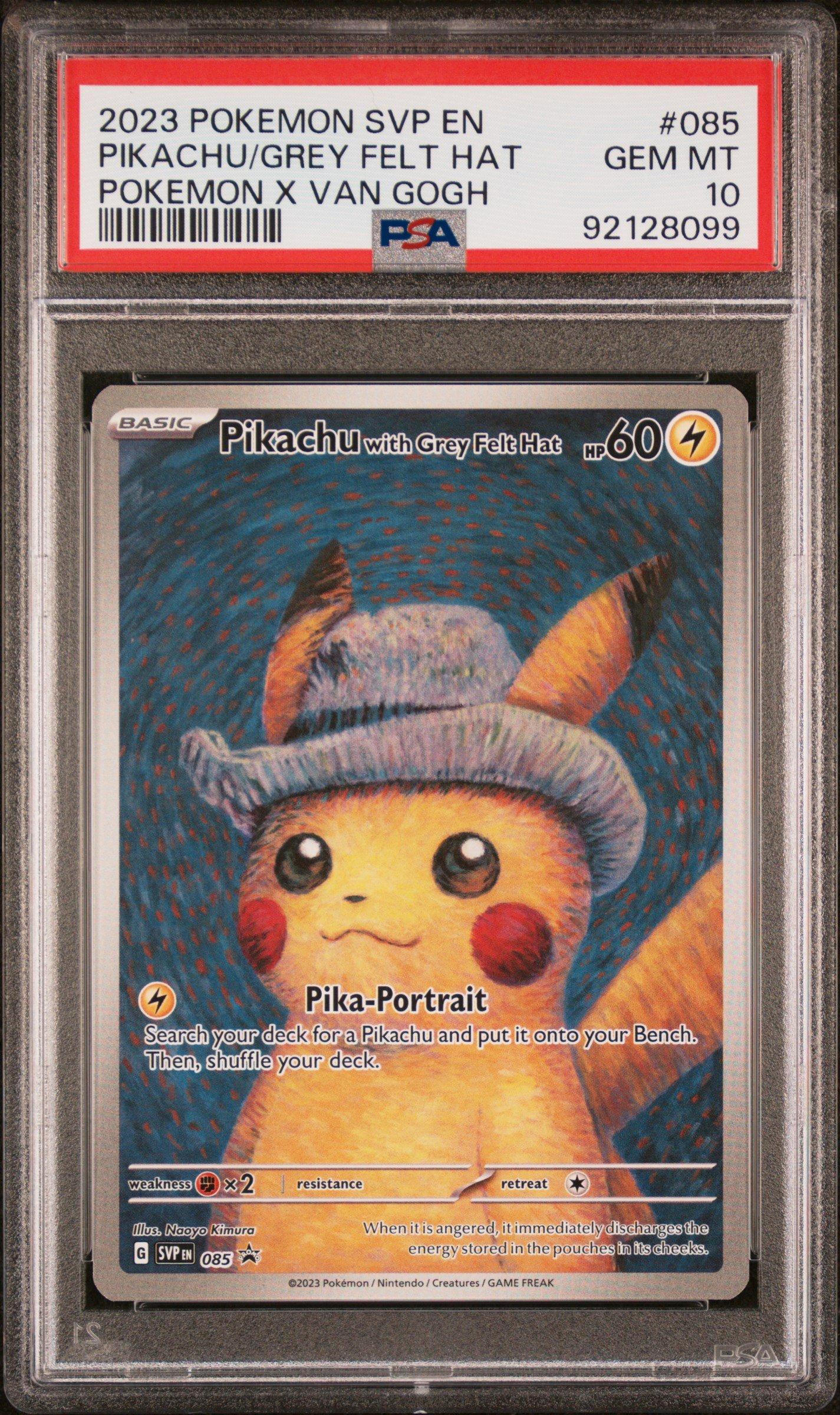 ポケモンカードゲーム Pikachu with Gray Rabbit Hat 085 2023 Pokemon Svp En-sv Black Star Promo 085 Pikachu With Grey Felt