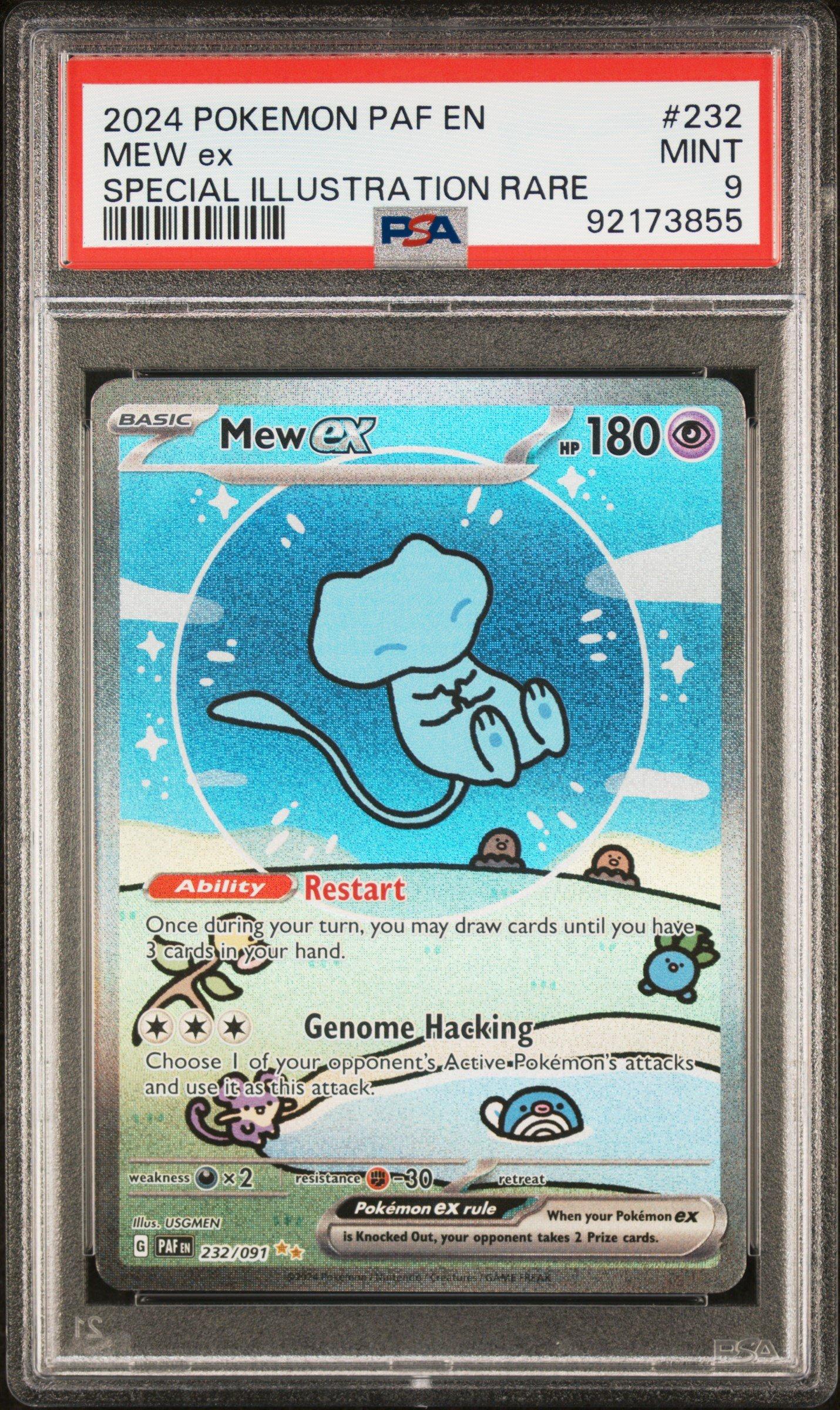 2024 Pokemon Paf En-paldean Fates 232 Mew Ex PSA 9 | GameStop