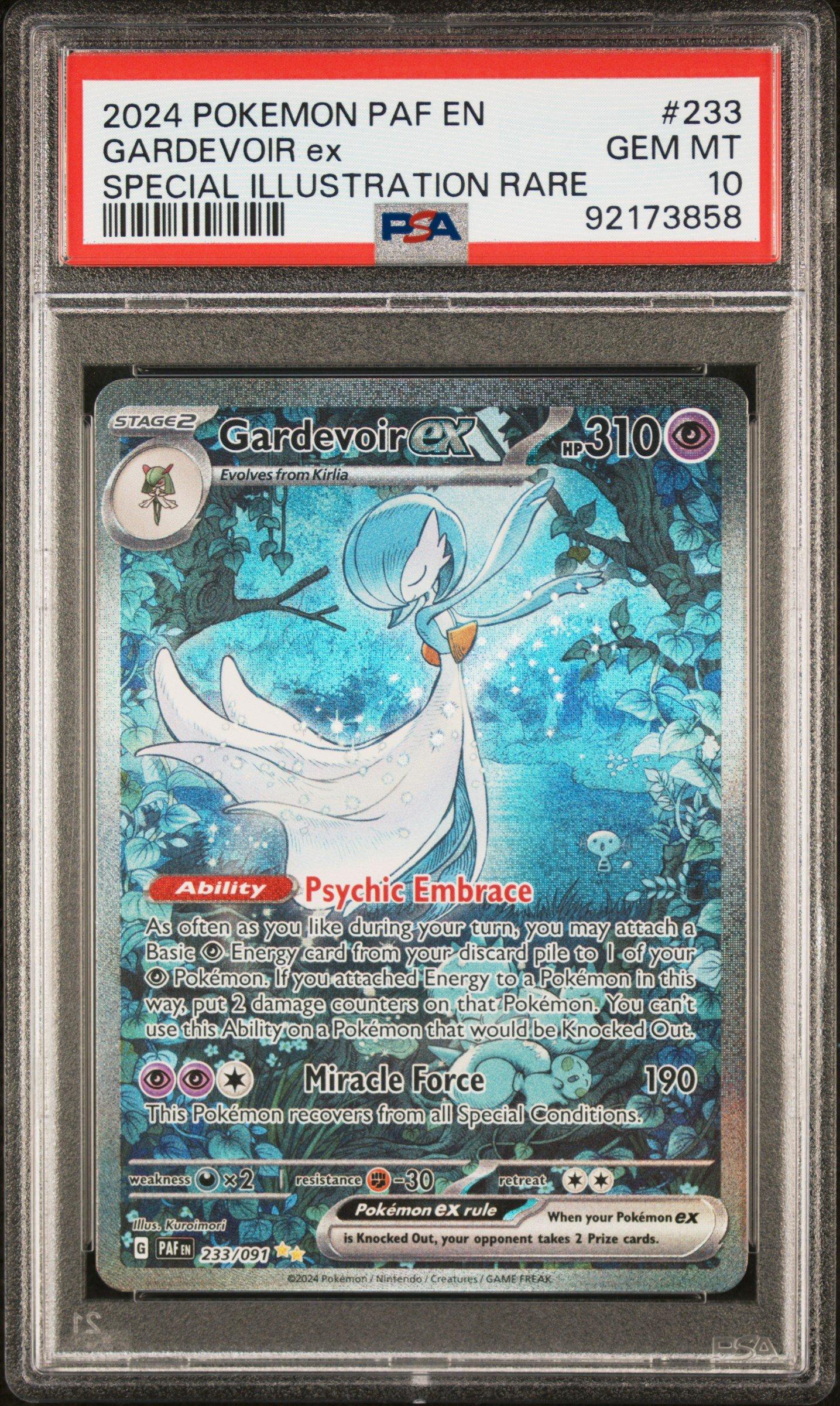 2024 Pokemon Paf En-paldean Fates 233 Gardevoir Ex PSA 10