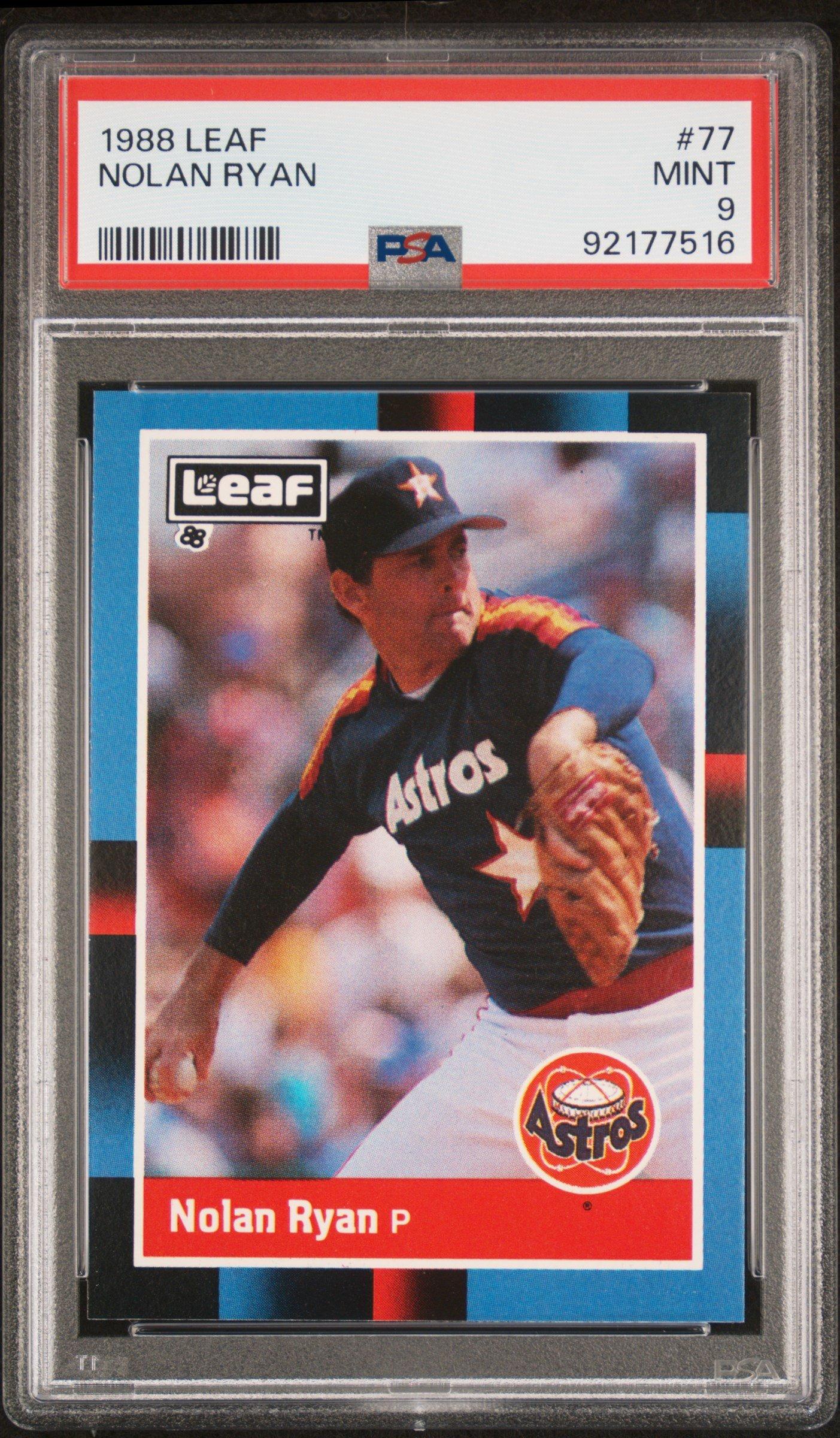 1988 Leaf 77 Nolan Ryan PSA 9