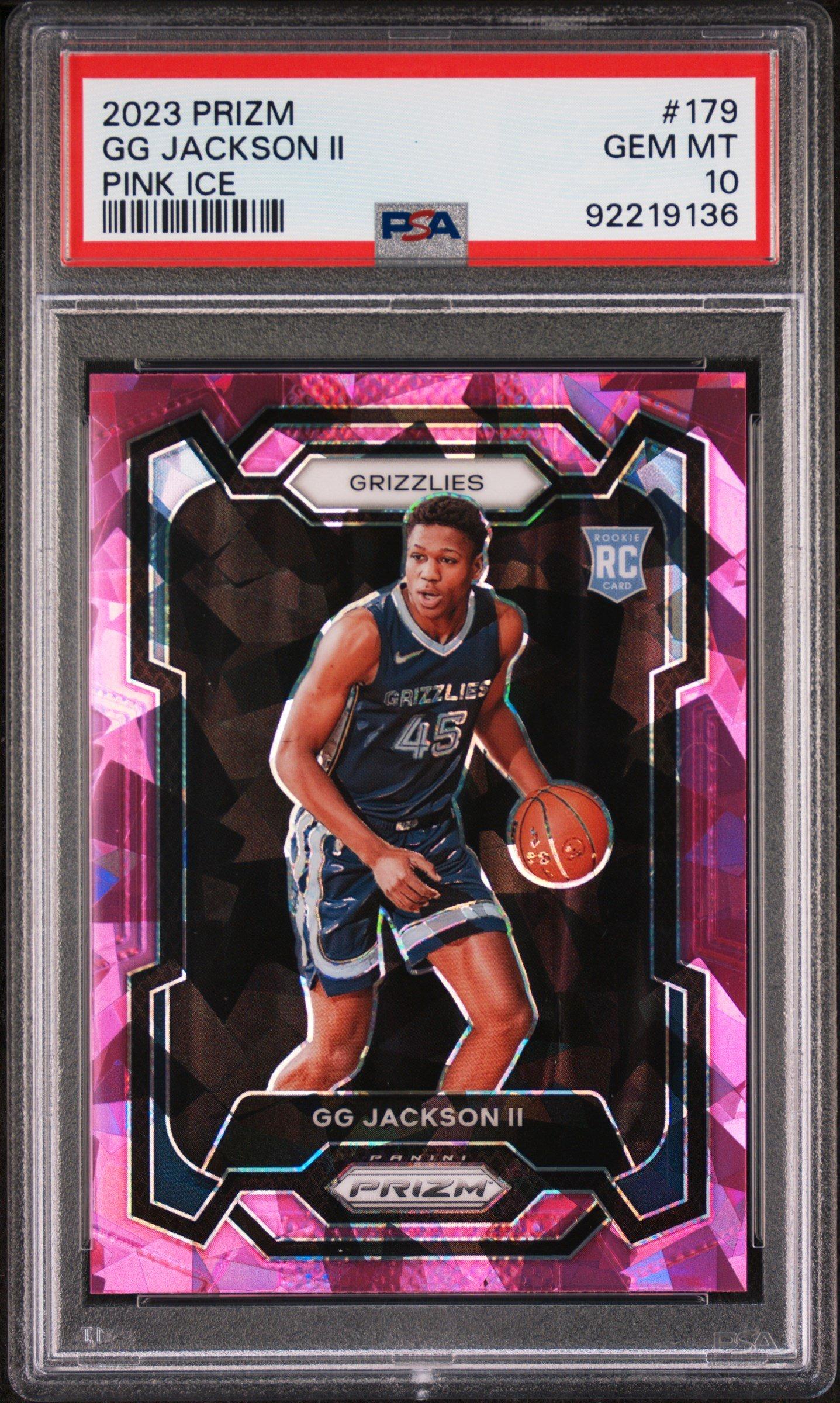 2023 Panini Prizm 179 Gg Jackson Ii Ice PSA 10