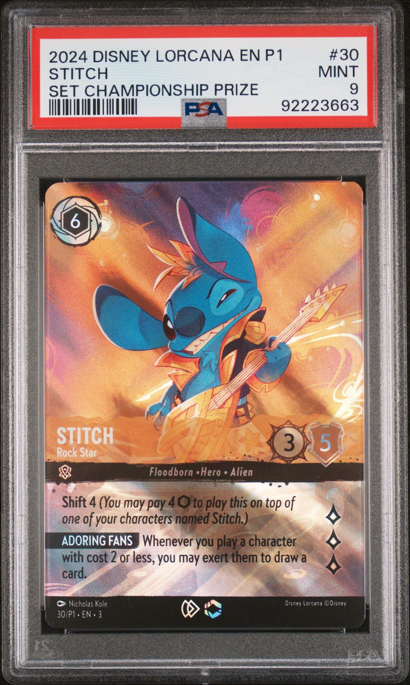 2024 Disney Lorcana En P1-promo 30 Stitch PSA 9 | GameStop