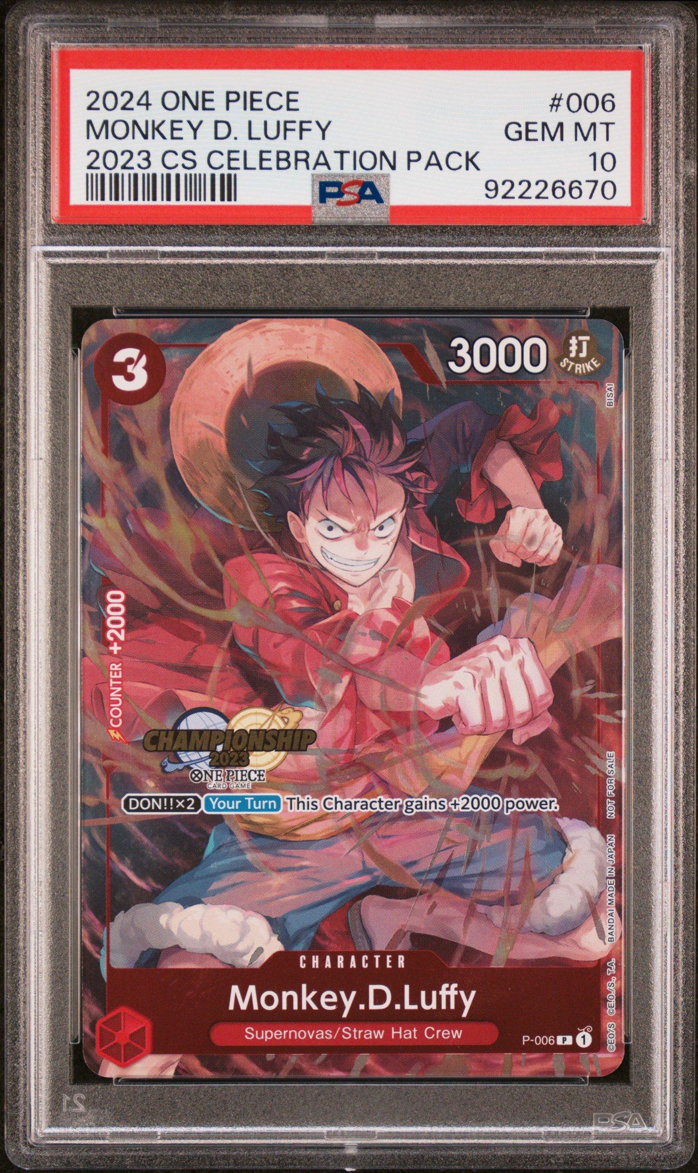 2024 One Piece Championship 2023 Celebration Pack 006 Monkey D