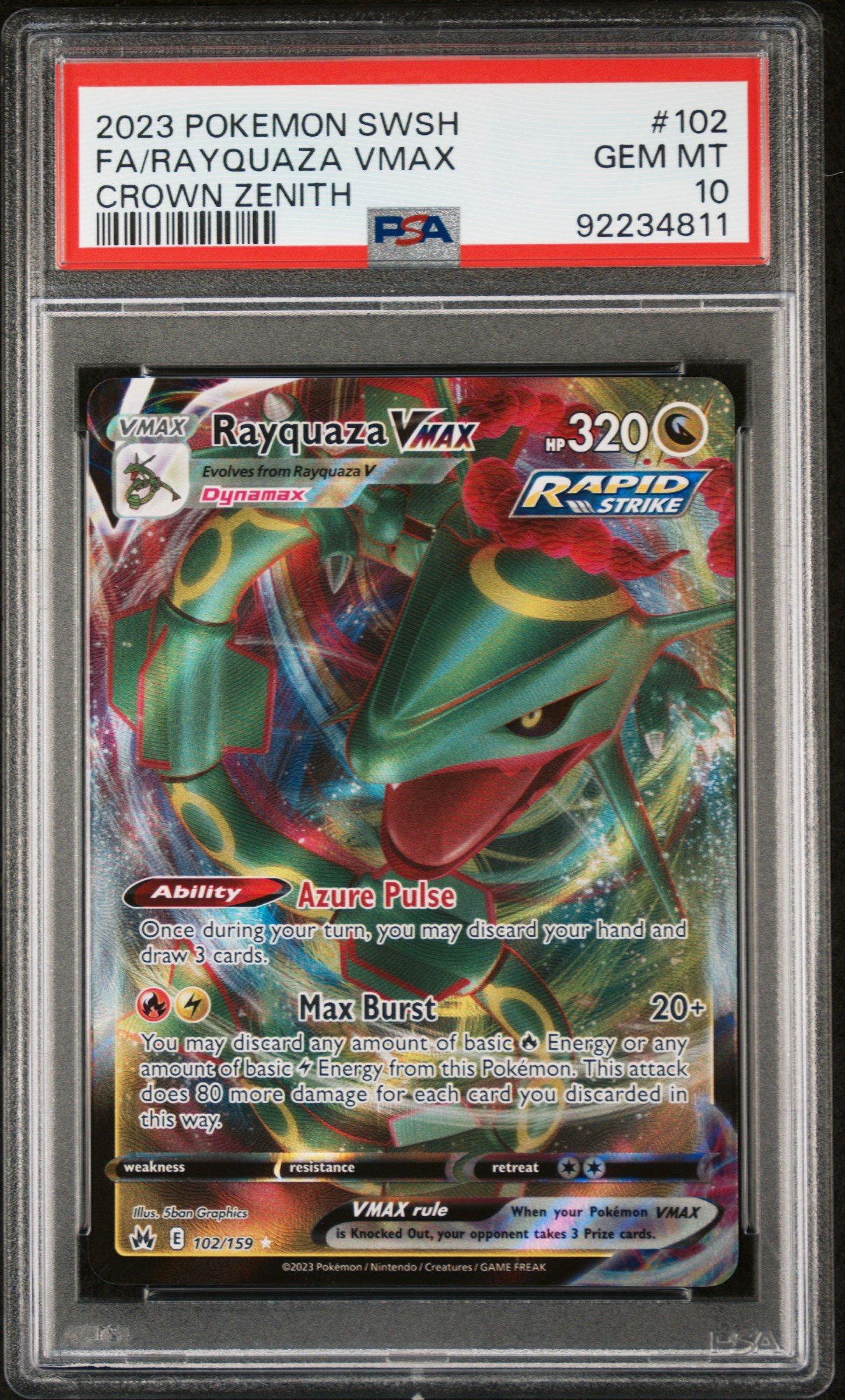 2023 Pokemon Sword And Shield Crown Zenith 102 Full Art/rayquaza