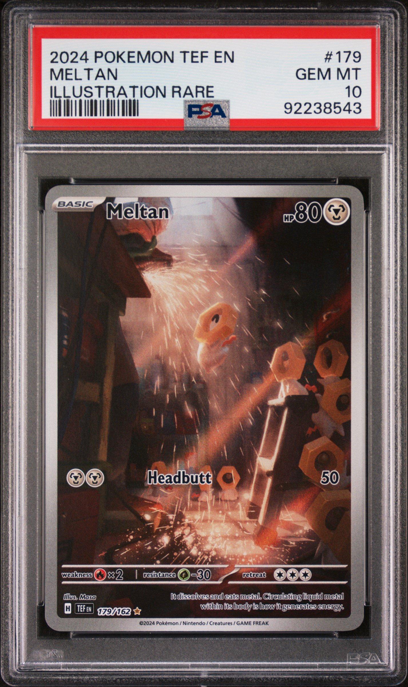 2024 Pokemon Tef En-temporal Forces 179 Meltan Illustration Rare