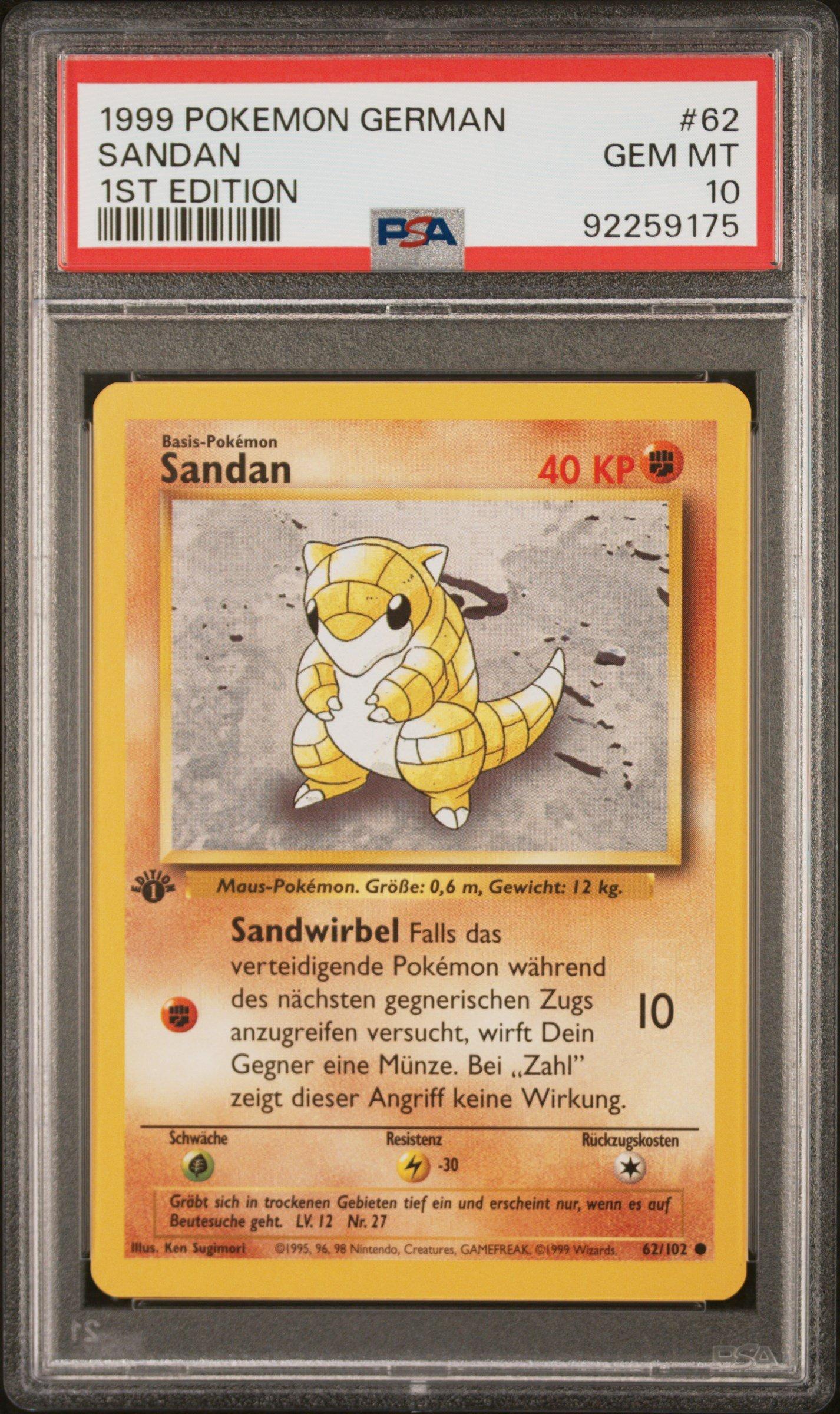 German purchases 1st Edition Pokemon