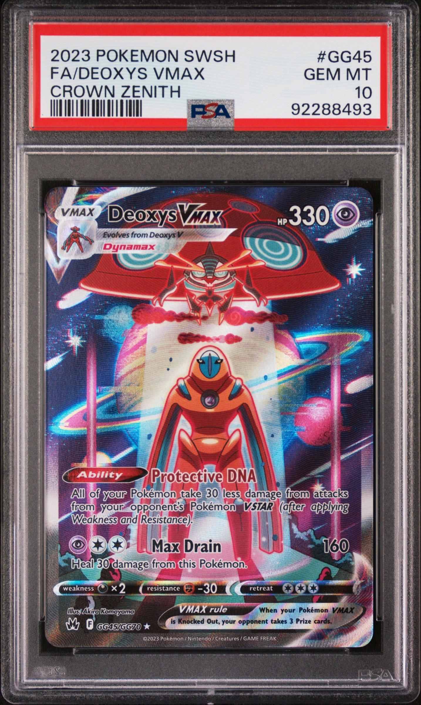 2023 Pokemon Sword And Shield Crown Zenith Gg45 Full Art/deoxys