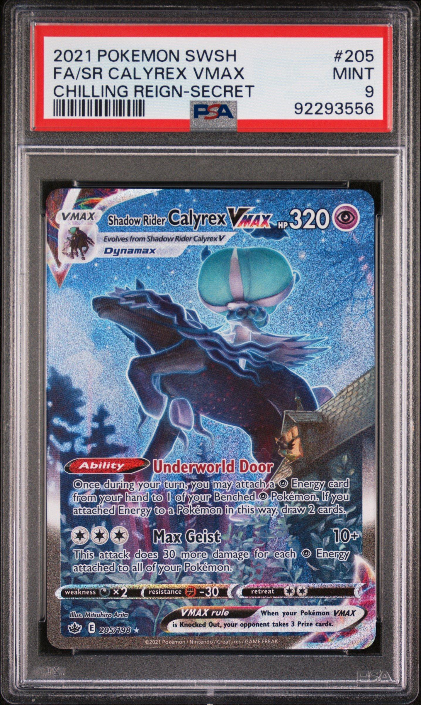 2021 Pokemon Sword & Shield Chilling Reign 205 Full Art/shadow Rider ...