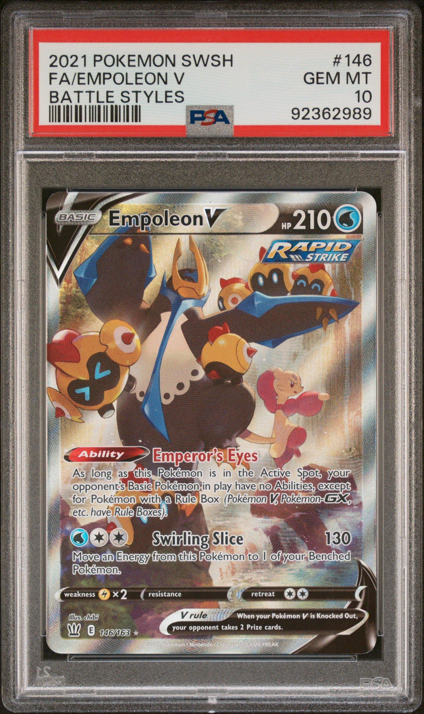 2021 Pokemon Sword & Shield Battle Styles 146 Full Art/empoleon V